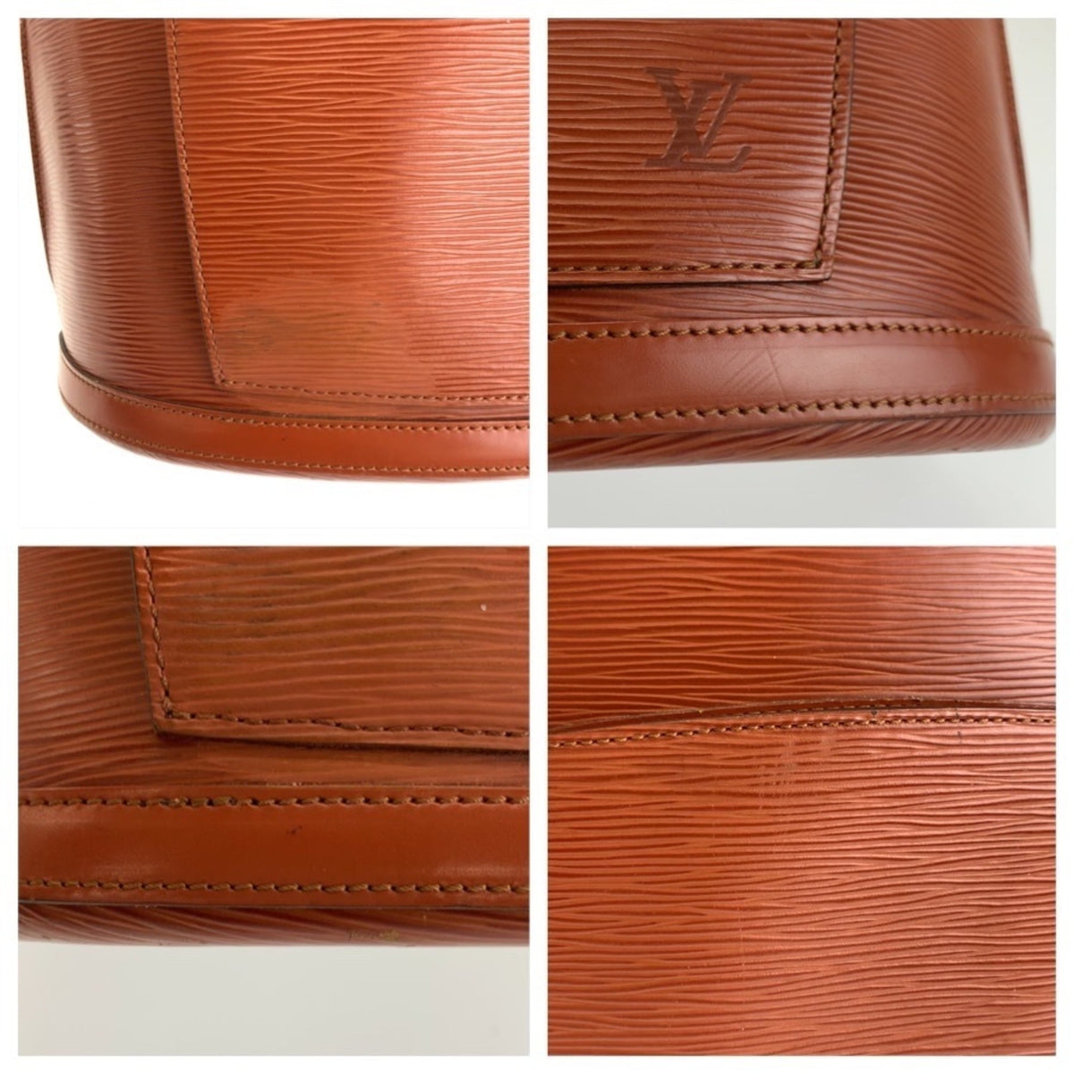 Louis Vuitton Brown Leather Backpack (Pre-Owned)