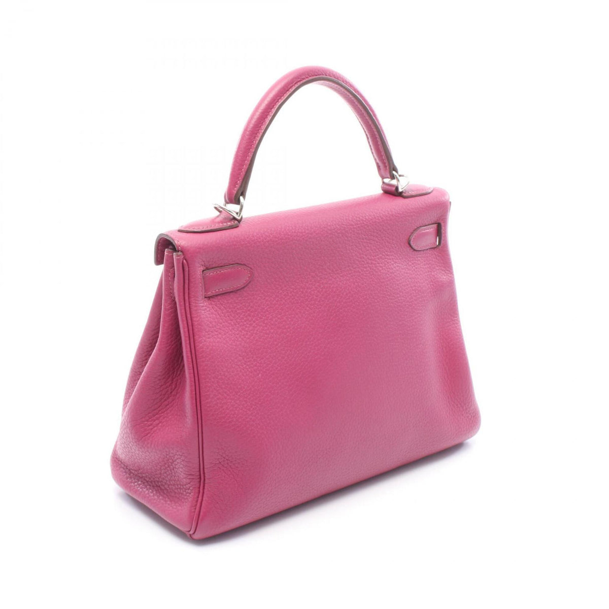 Hermes Purple Taurillon Clemence Leather Handbag (Pre-Owned)
