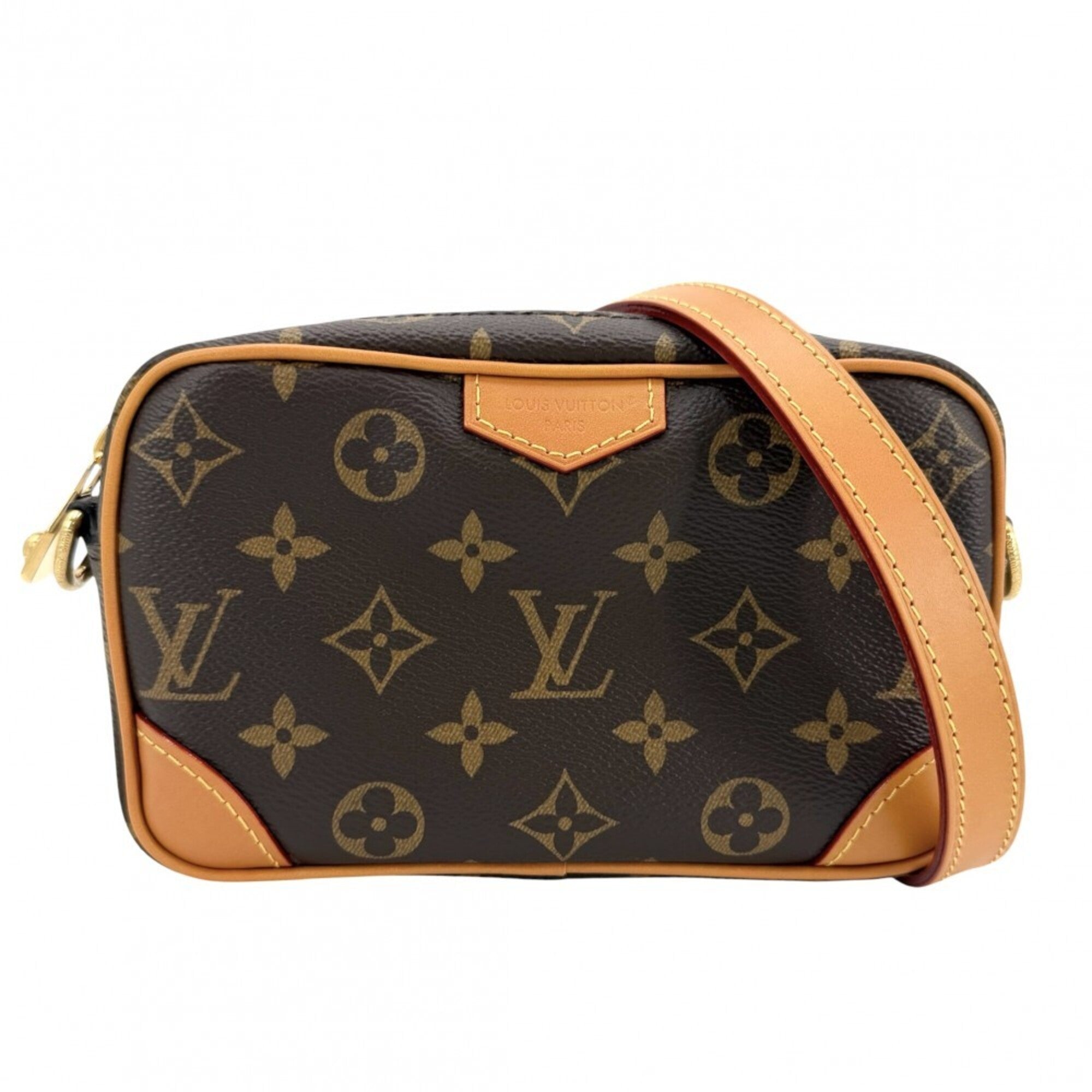Louis Vuitton Brown Monogram Canvas Shoulder Bag (Pre-Owned)