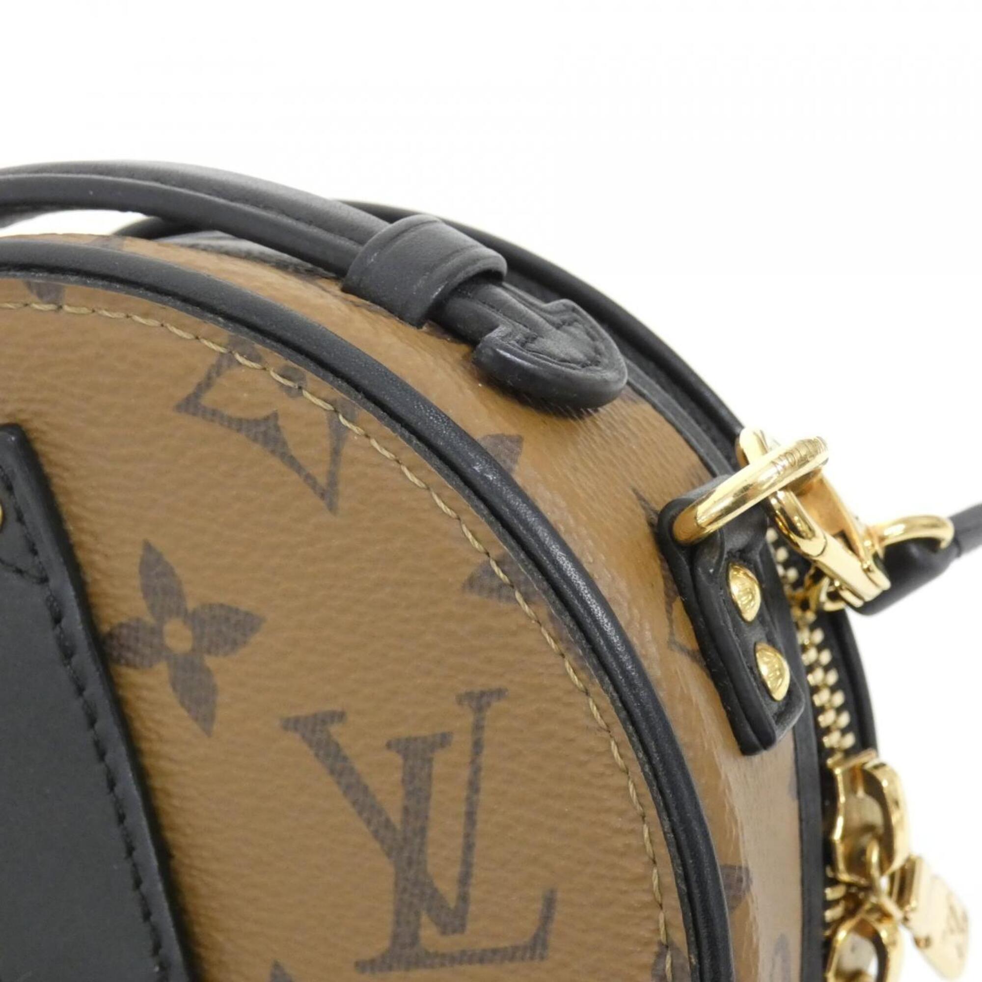 Louis Vuitton Marron Coated Canvas Shoulder Bag (Pre-Owned)
