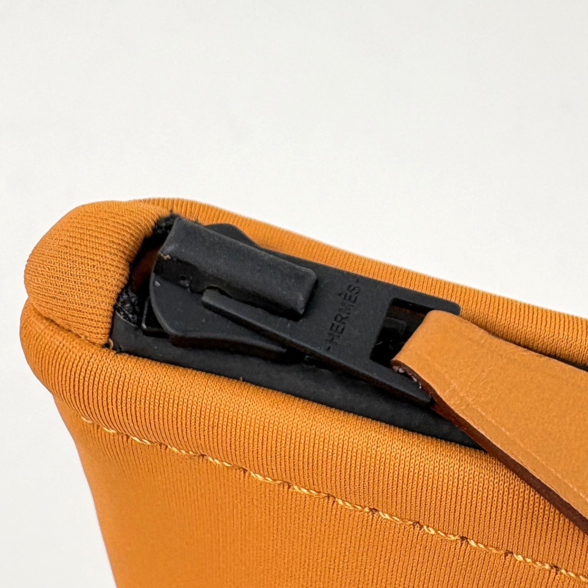 Hermes Caramel Nylon Pouch (Pre-Owned)
