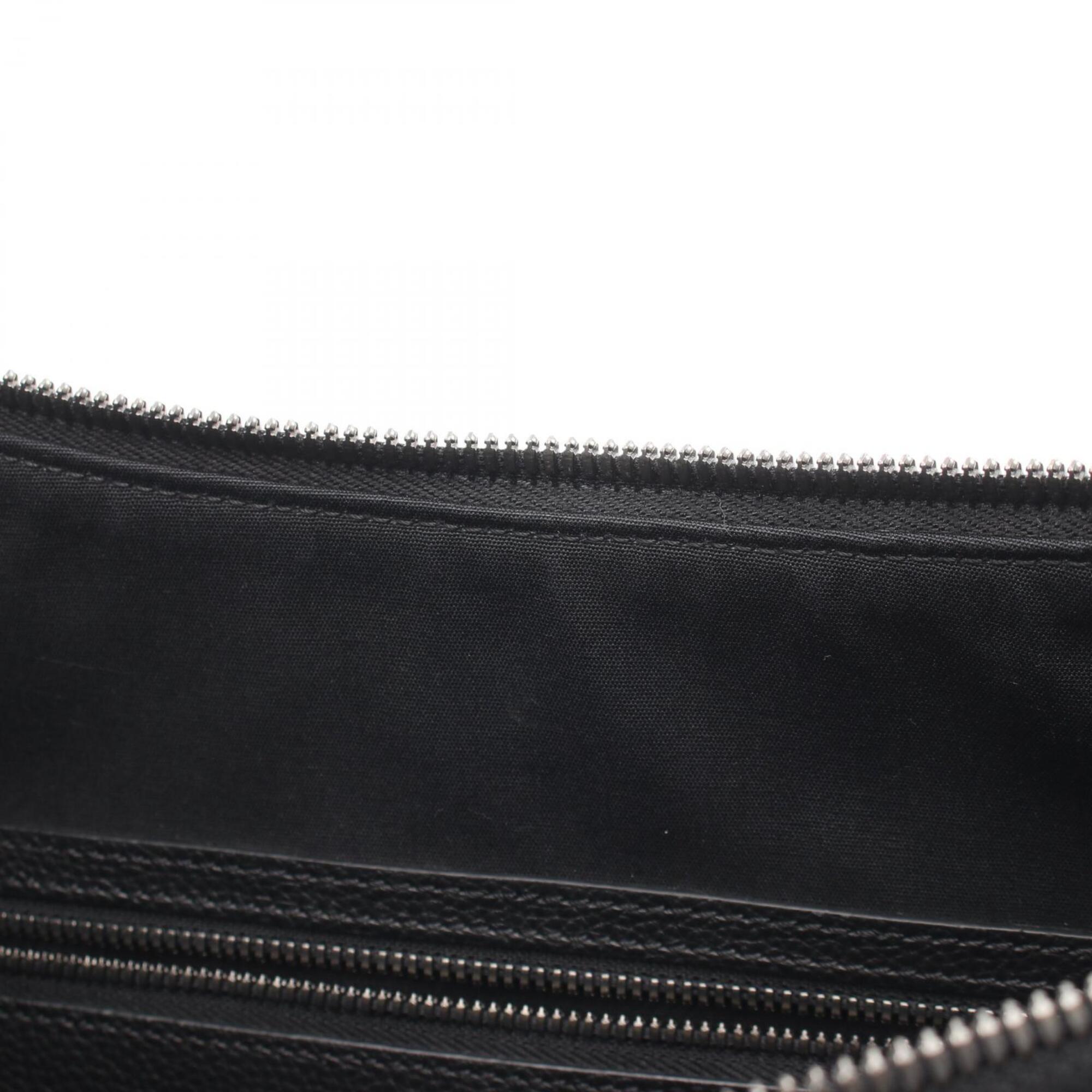 Christian Dior Black Canvas Leather Handbag Shoulder Bag (Pre-Owned)