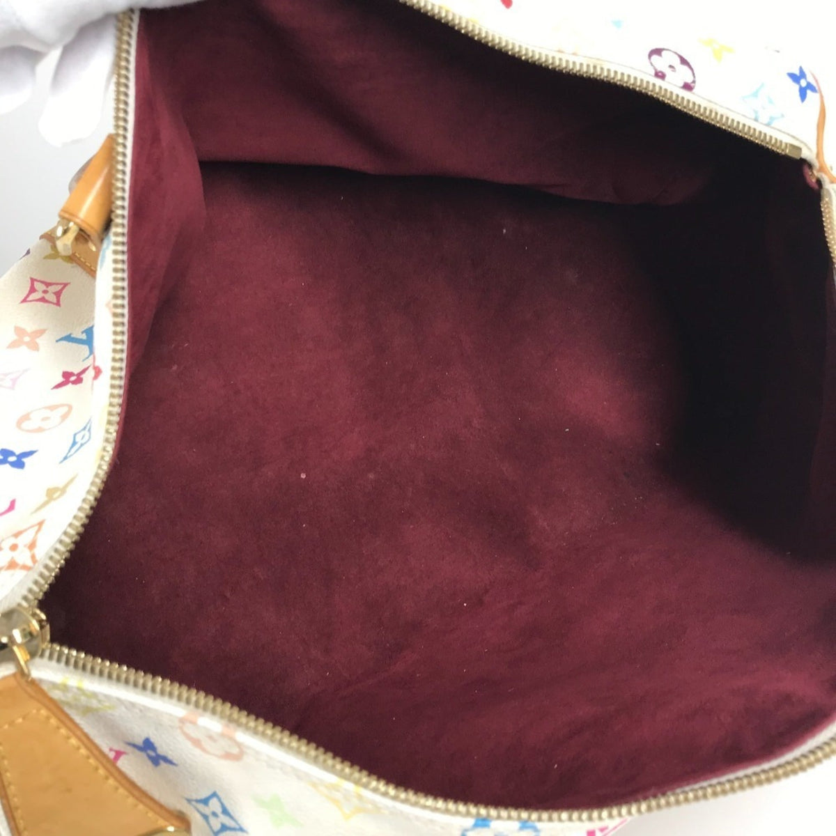 Louis Vuitton Blanc Monogram Multi-Color White Monogram Multicolore Boston Bag Handbag (Pre-Owned)