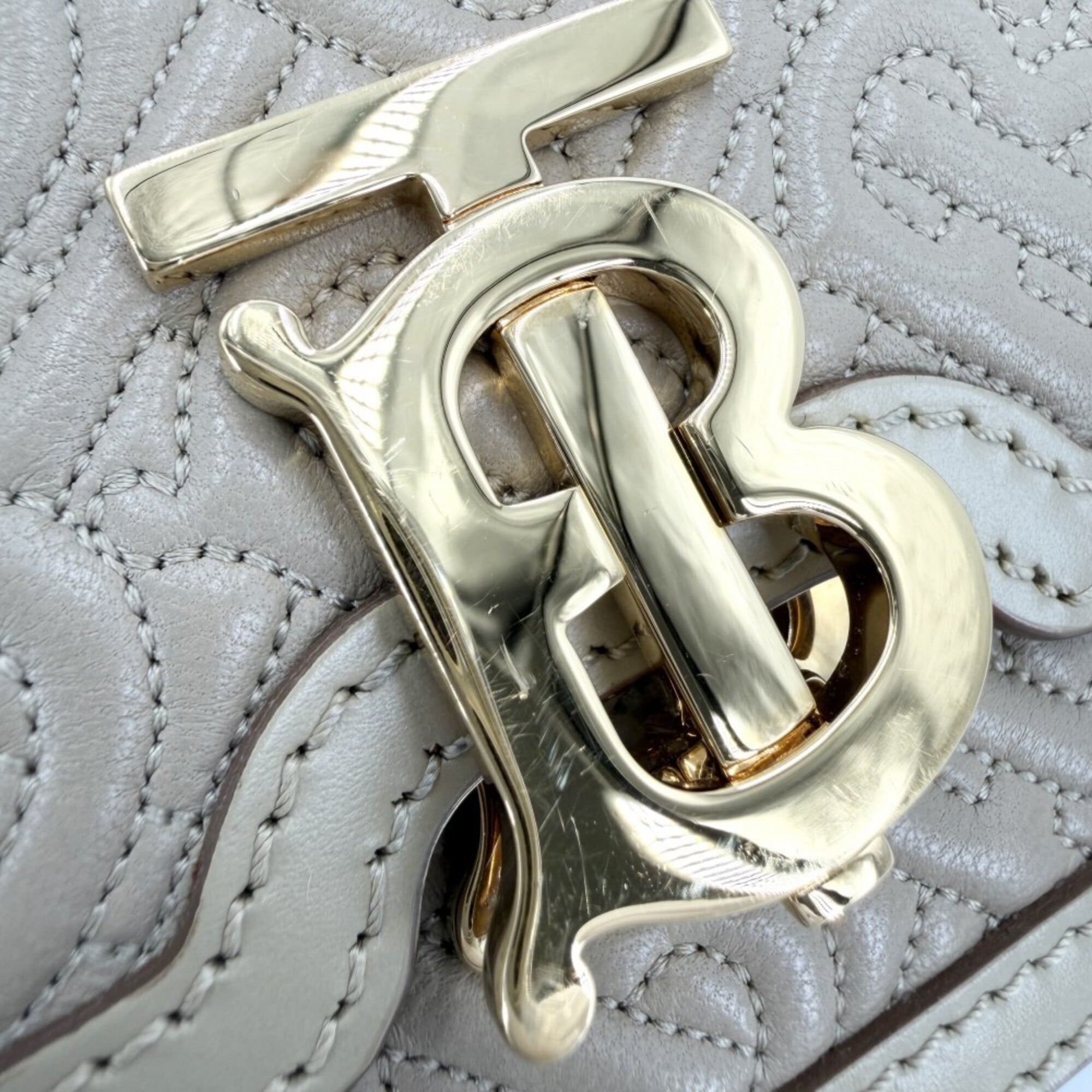 Burberry Beige Leather Sling Bag (Pre-Owned)