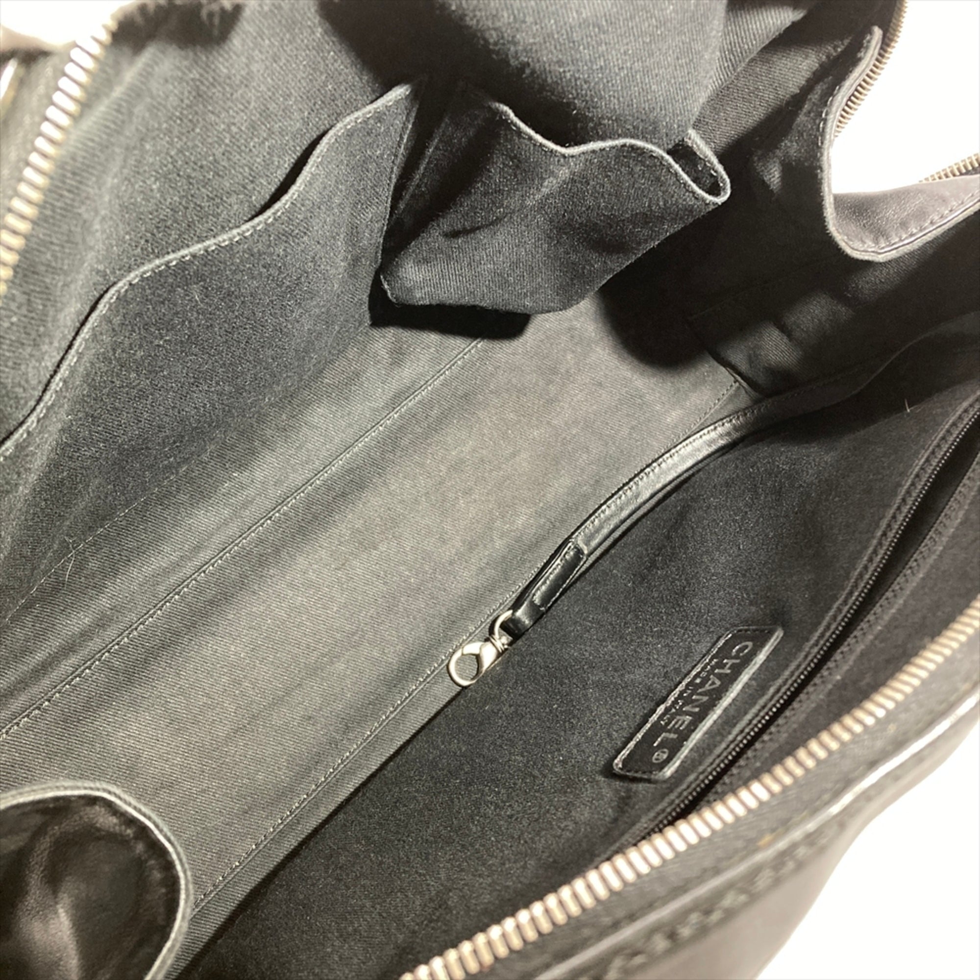 Chanel Black Boston Bag Handbag (Pre-Owned)