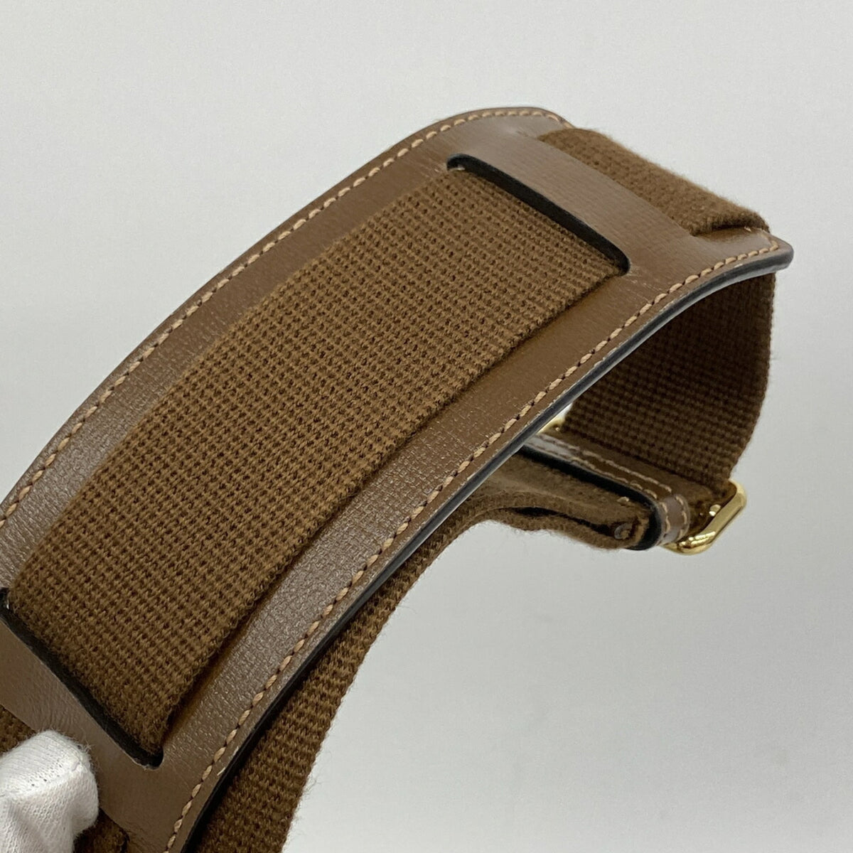 Gucci Beige Brown Pvc Shoulder Bag (Pre-Owned)