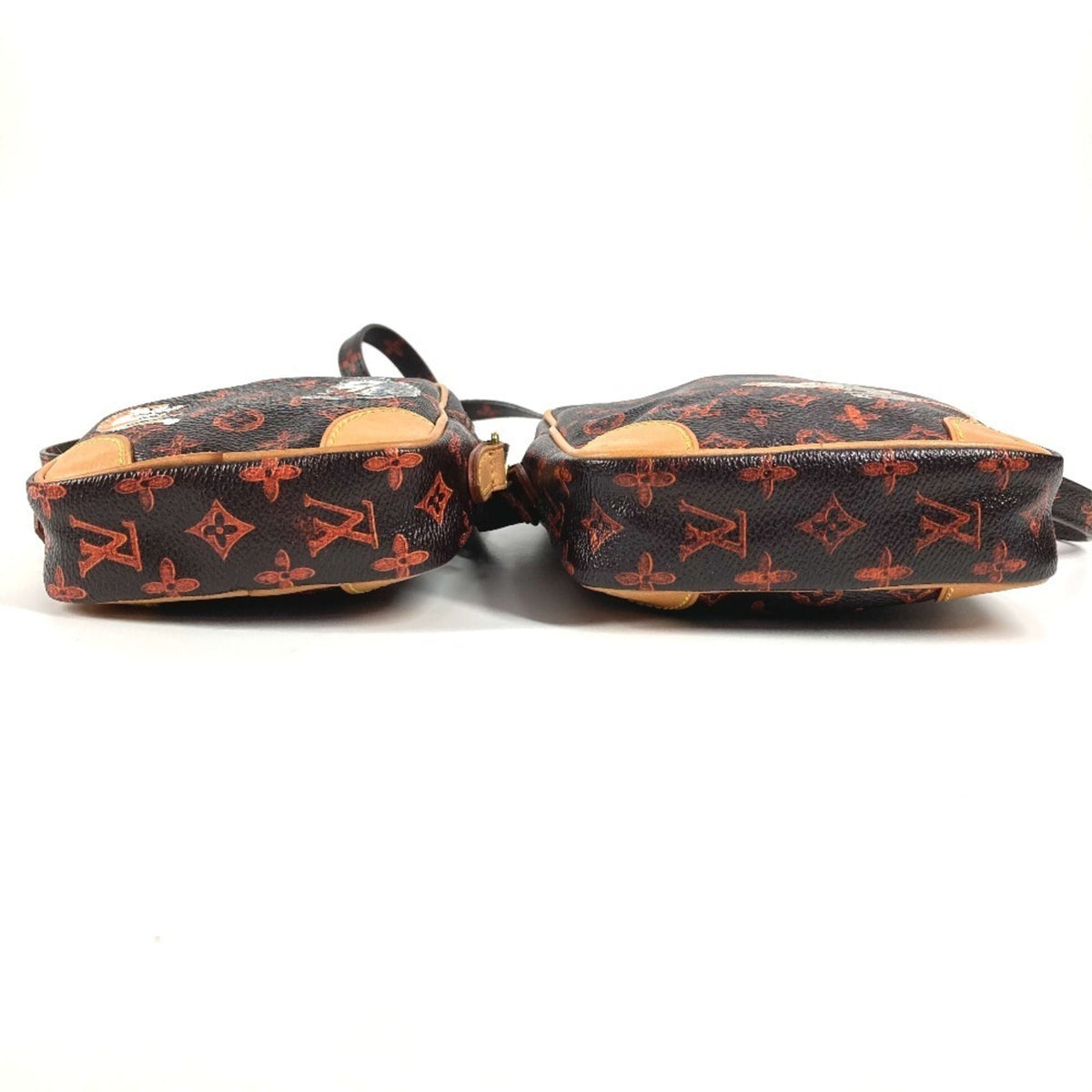 Louis Vuitton Brown Orange Monogram Pochette Shoulder Bag (Pre-Owned)