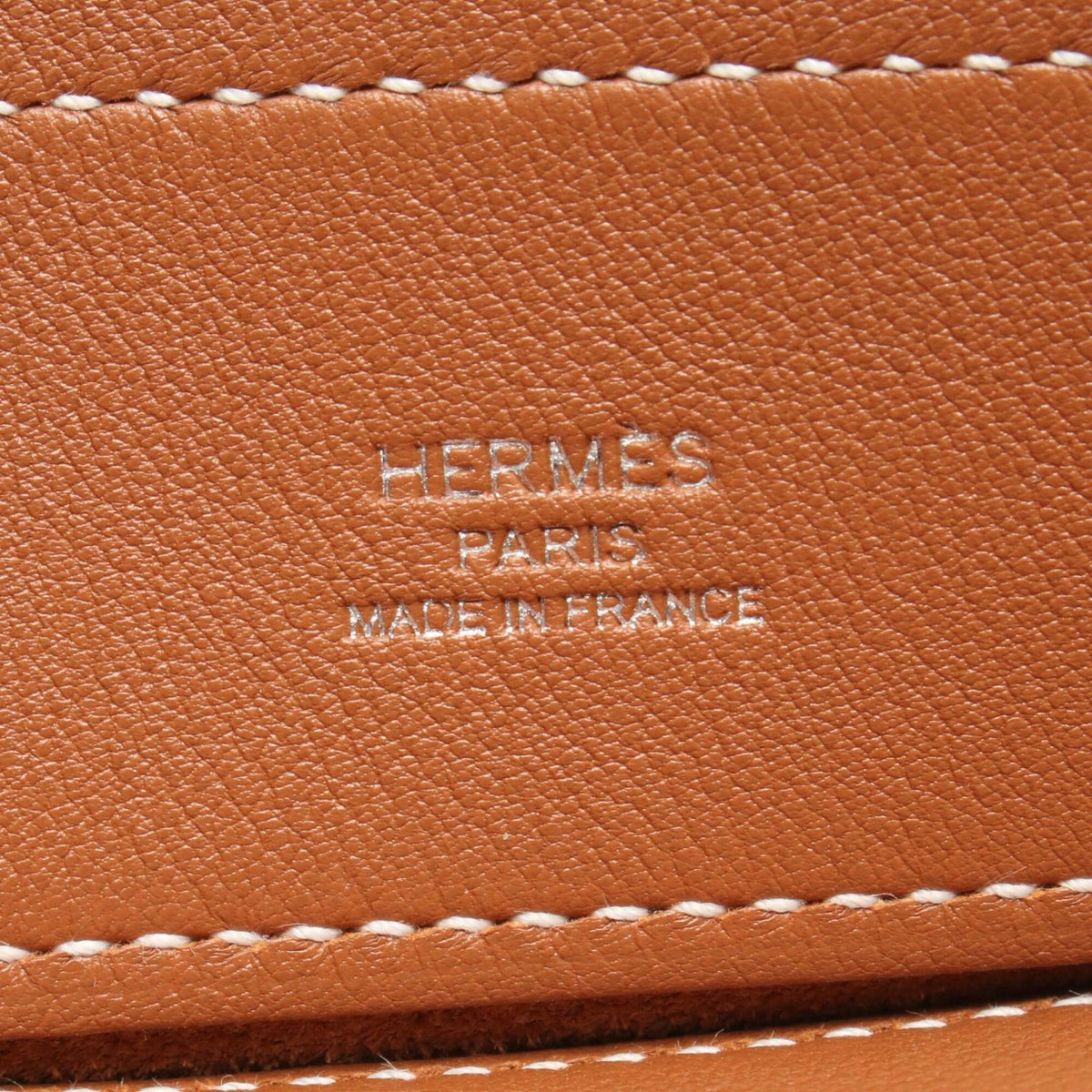 Hermes Brown Leather Handbag Shoulder Bag (Pre-Owned)