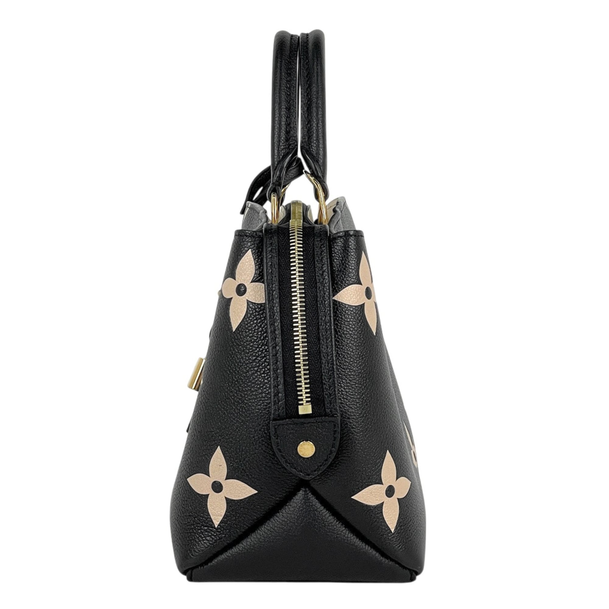 Louis Vuitton Monogram Empreinte Beige Black Noir Monogram Empreinte Handbag (Pre-Owned)