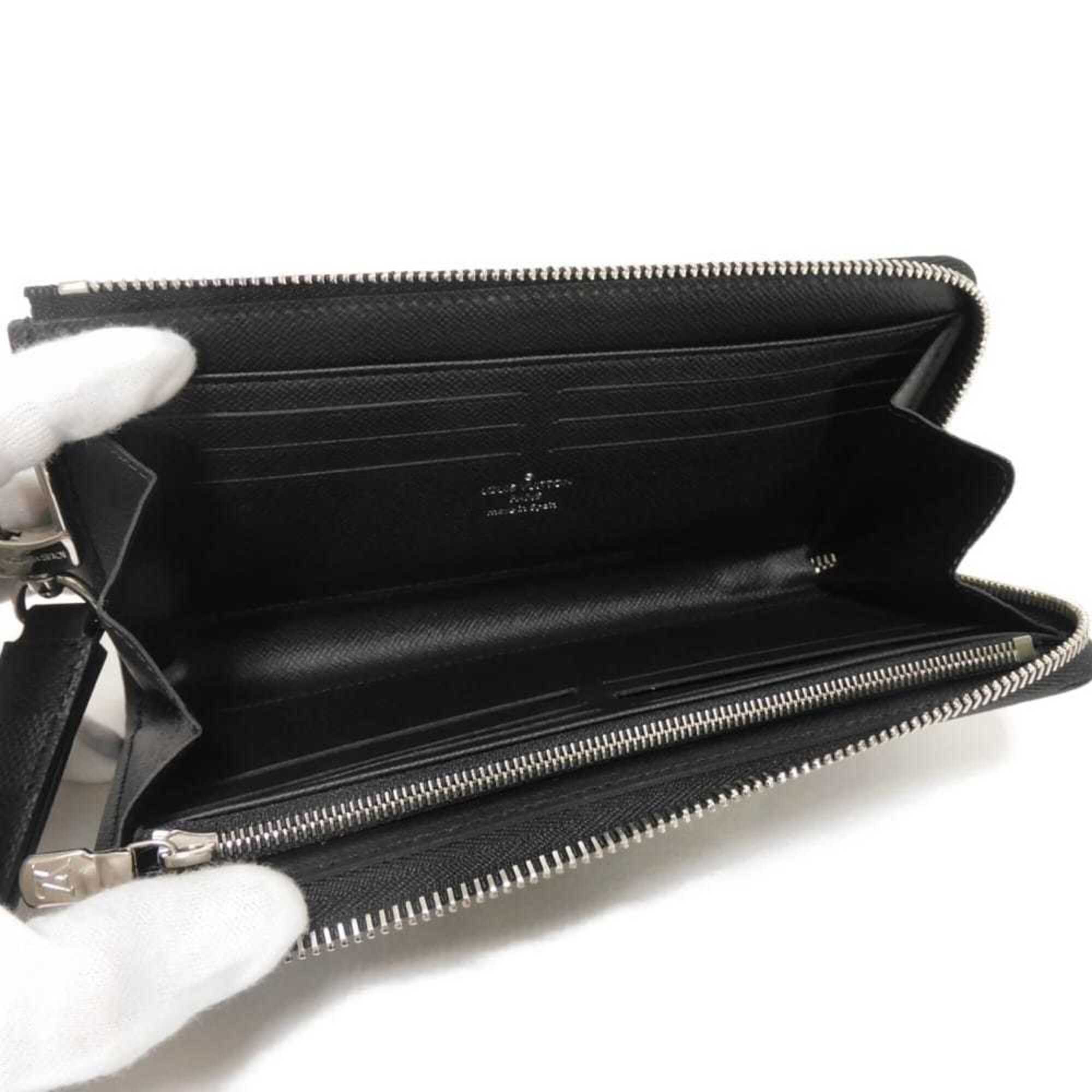 Louis Vuitton Damier Graphite Black Noir Damier Graphite Canvas Leather Long Wallet (Bi-Fold) (Pre-Owned)