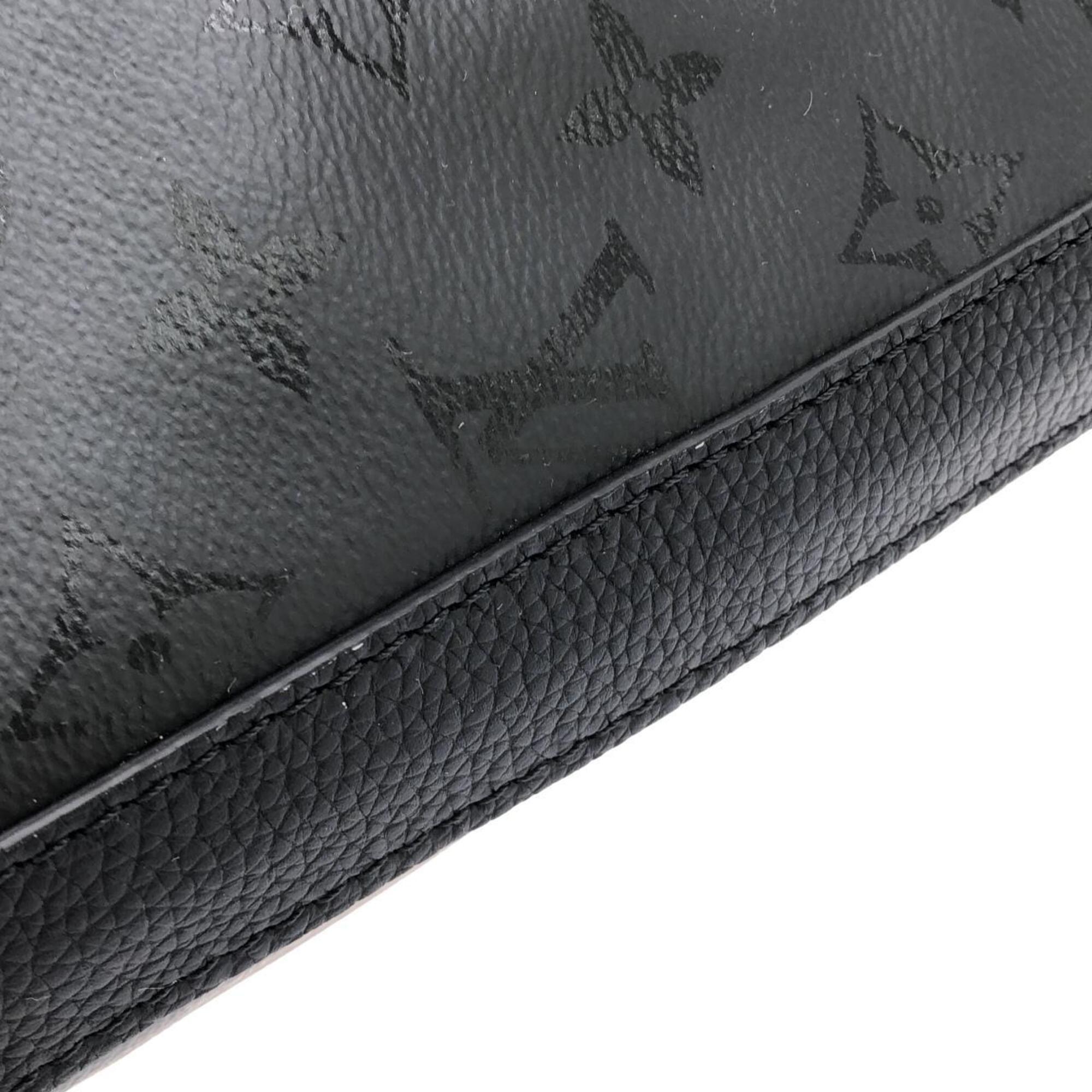 Louis Vuitton Black Coated Canvas Shoulder Bag (Pre-Owned)