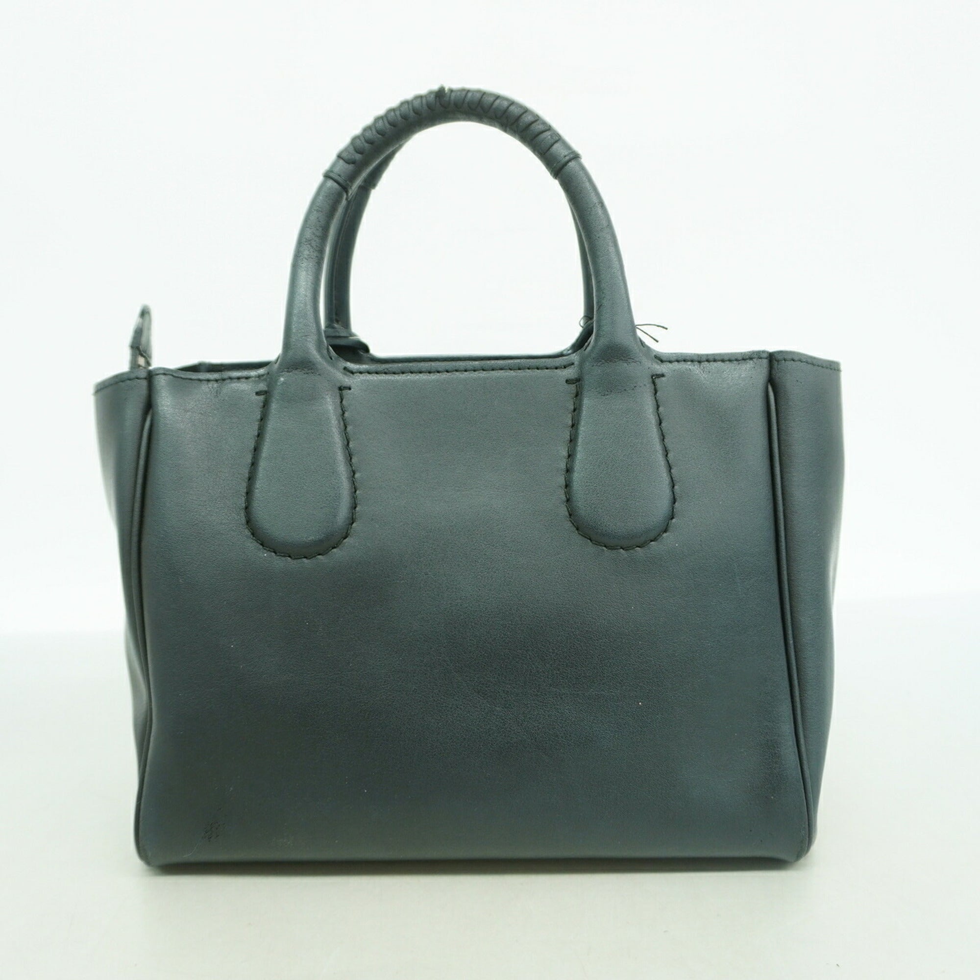Salvatore Ferragamo Black Leather Handbag (Pre-Owned)