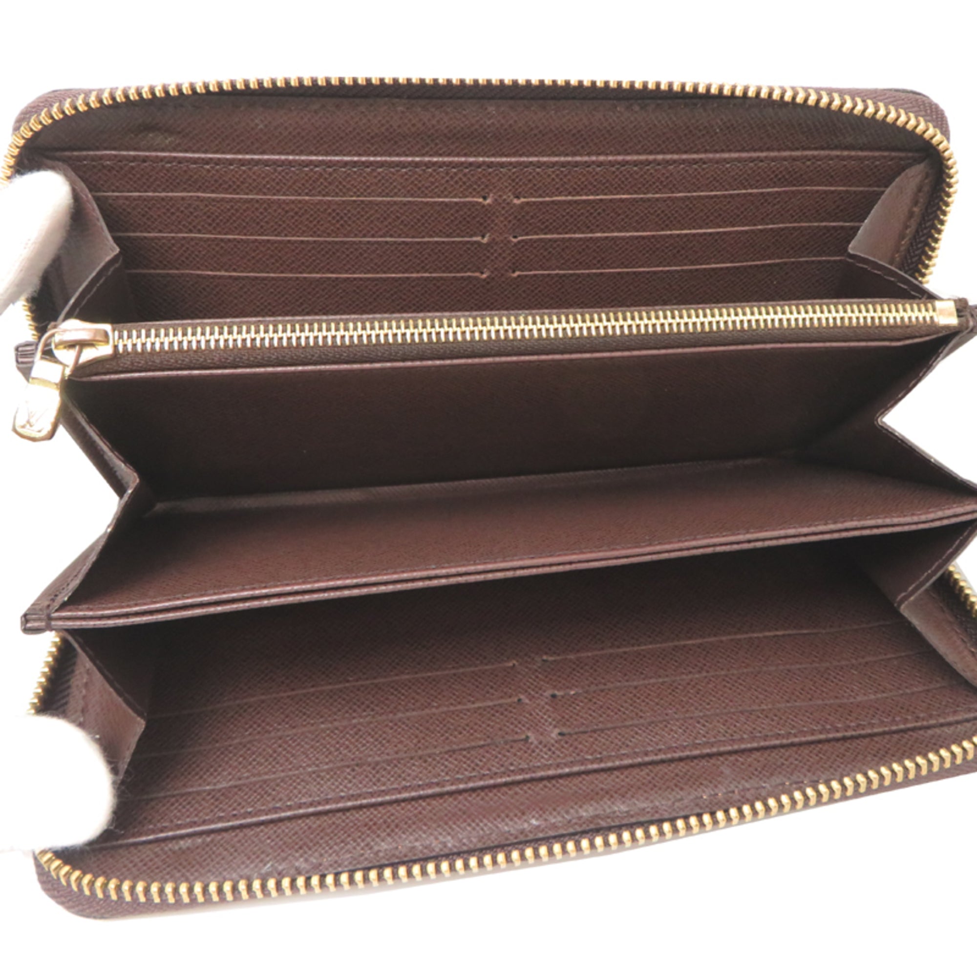 Louis Vuitton Brown Damier Canvas Long Wallet (Bi-Fold) (Pre-Owned)