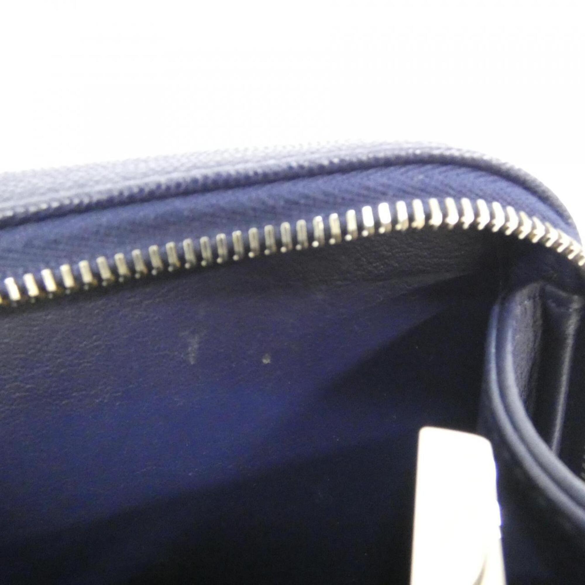Chanel Navy Grained Calfskin Shoulder Bag (Pre-Owned)