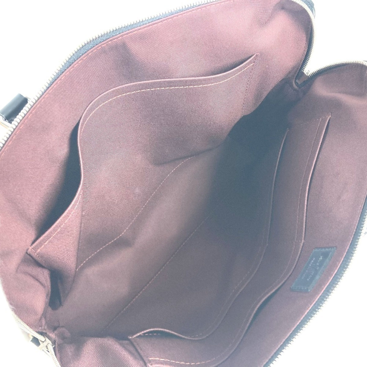 Louis Vuitton Black Brown Monogram Handbag Shoulder Bag Tote Bag (Pre-Owned)