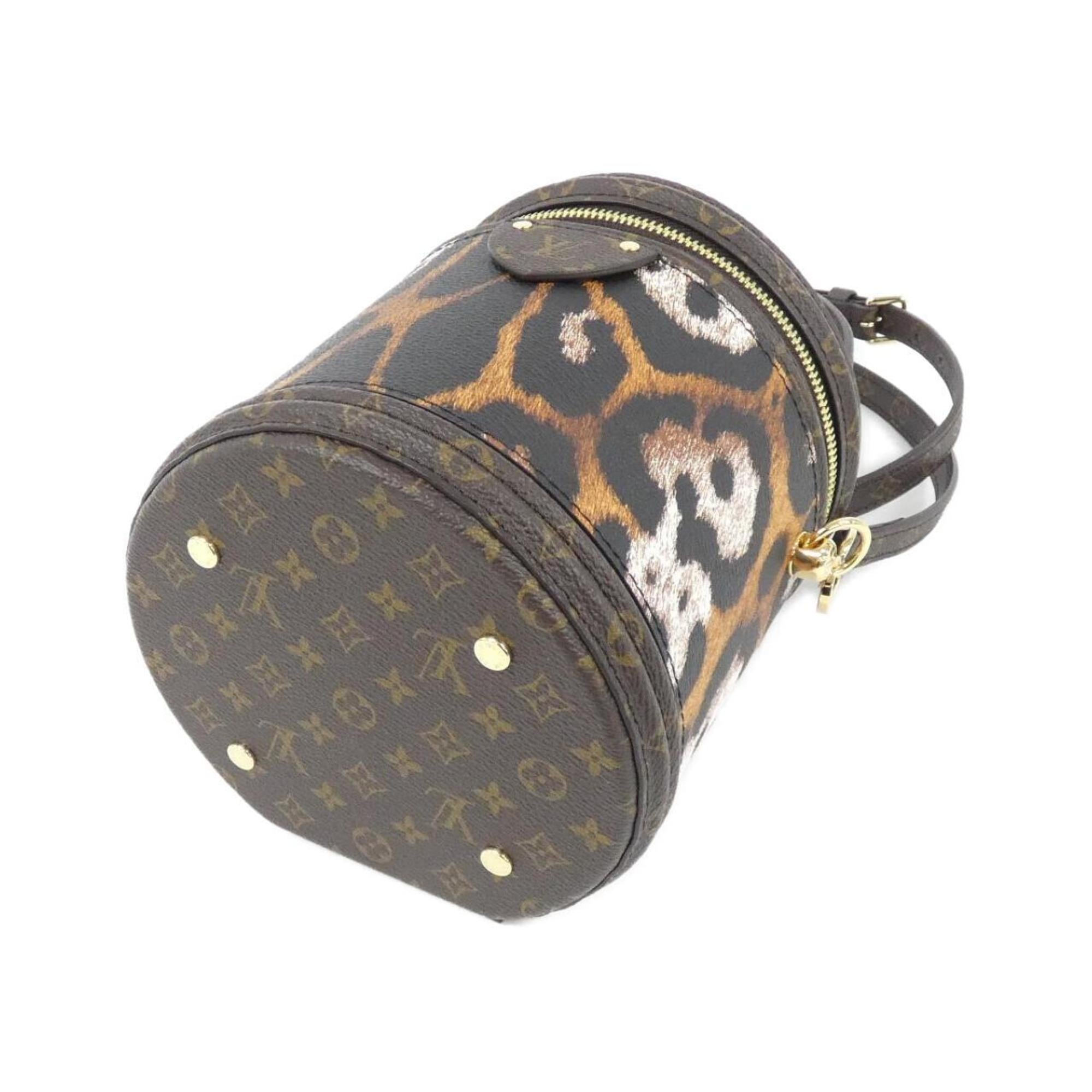 Louis Vuitton Marron Saffron Coated Canvas Handbag (Pre-Owned)