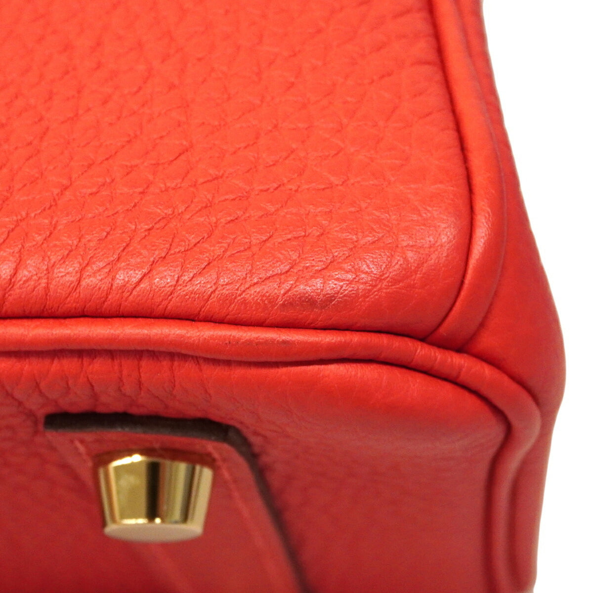 Hermes Red Color Togo Leather Handbag (Pre-Owned)
