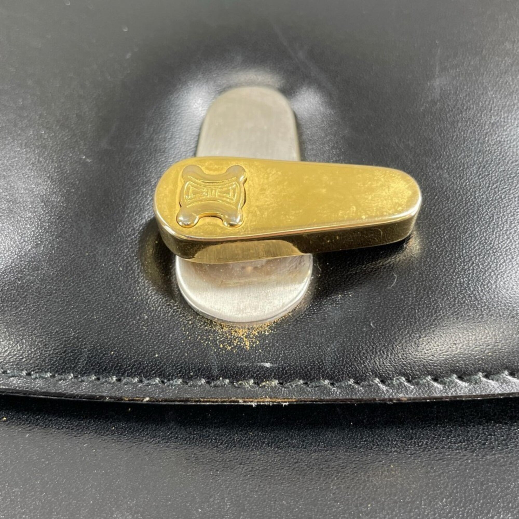 Celine Black Leather Shoulder Bag (Pre-Owned)