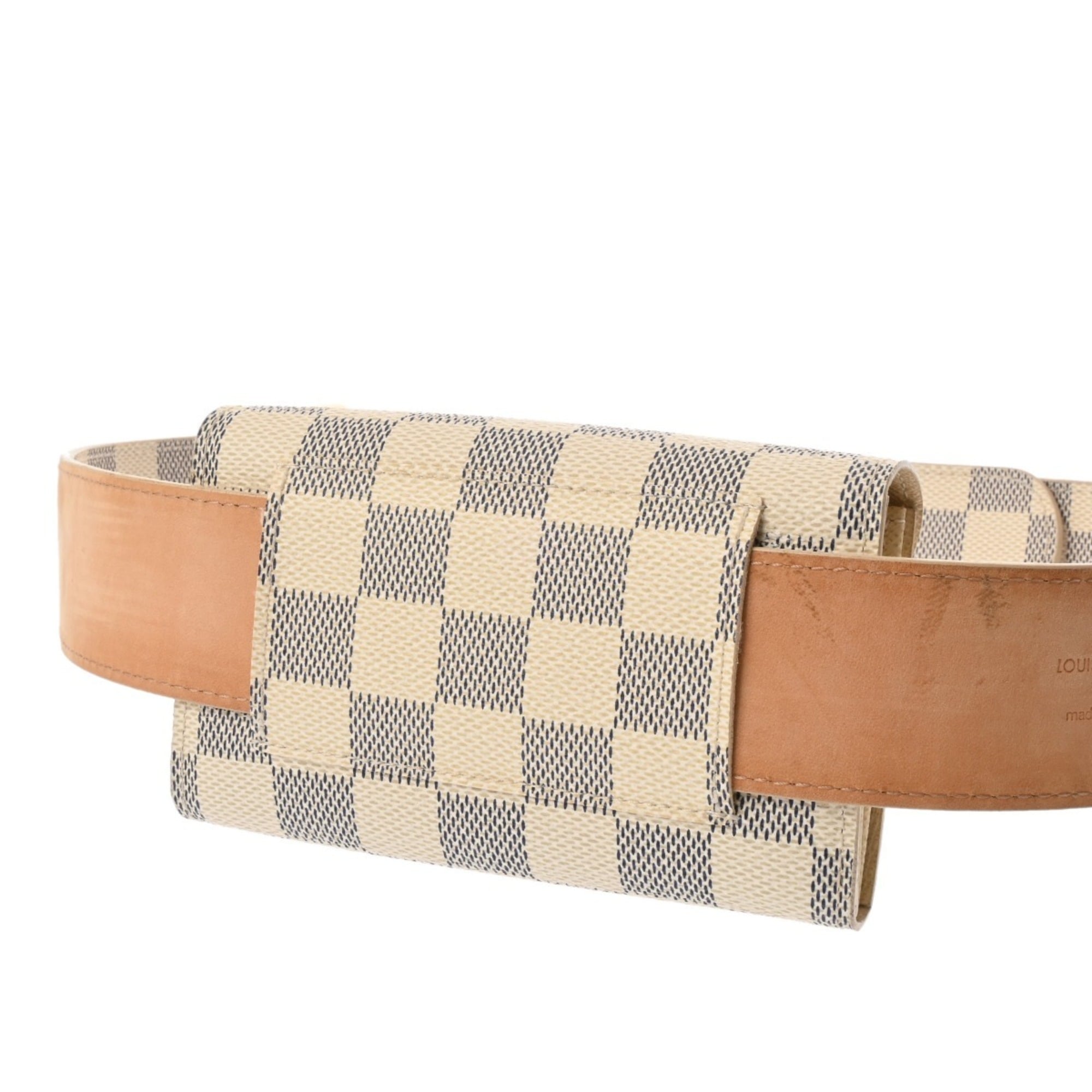 Louis Vuitton White Damier Azur Pochette (Pre-Owned)
