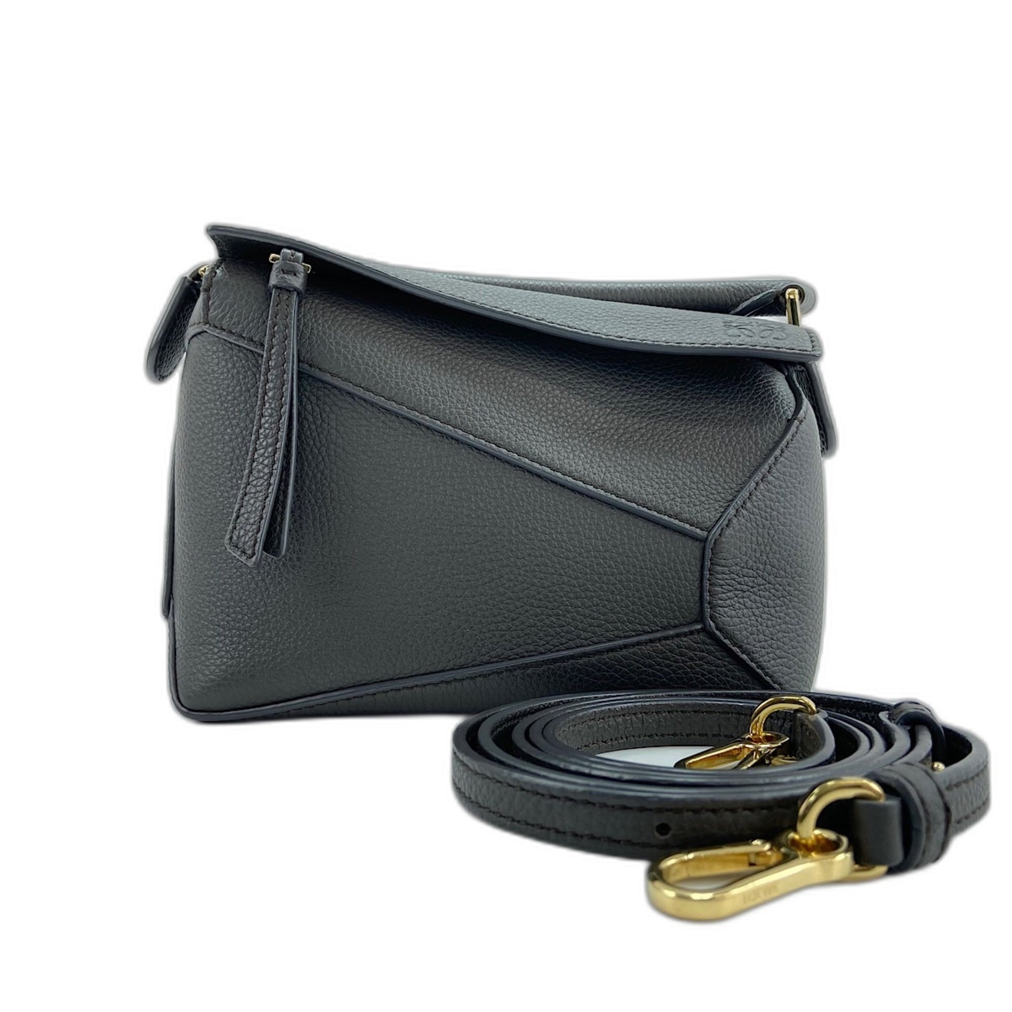 Loewe Puzzle Brown Leather Handbag (Pre-Owned)