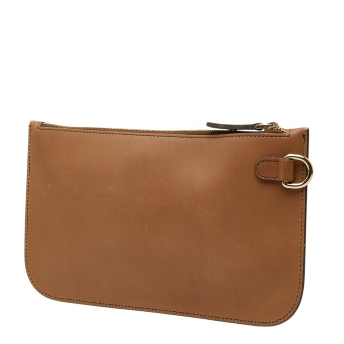 Gucci Brown Leather Handbag Pouch (Pre-Owned)