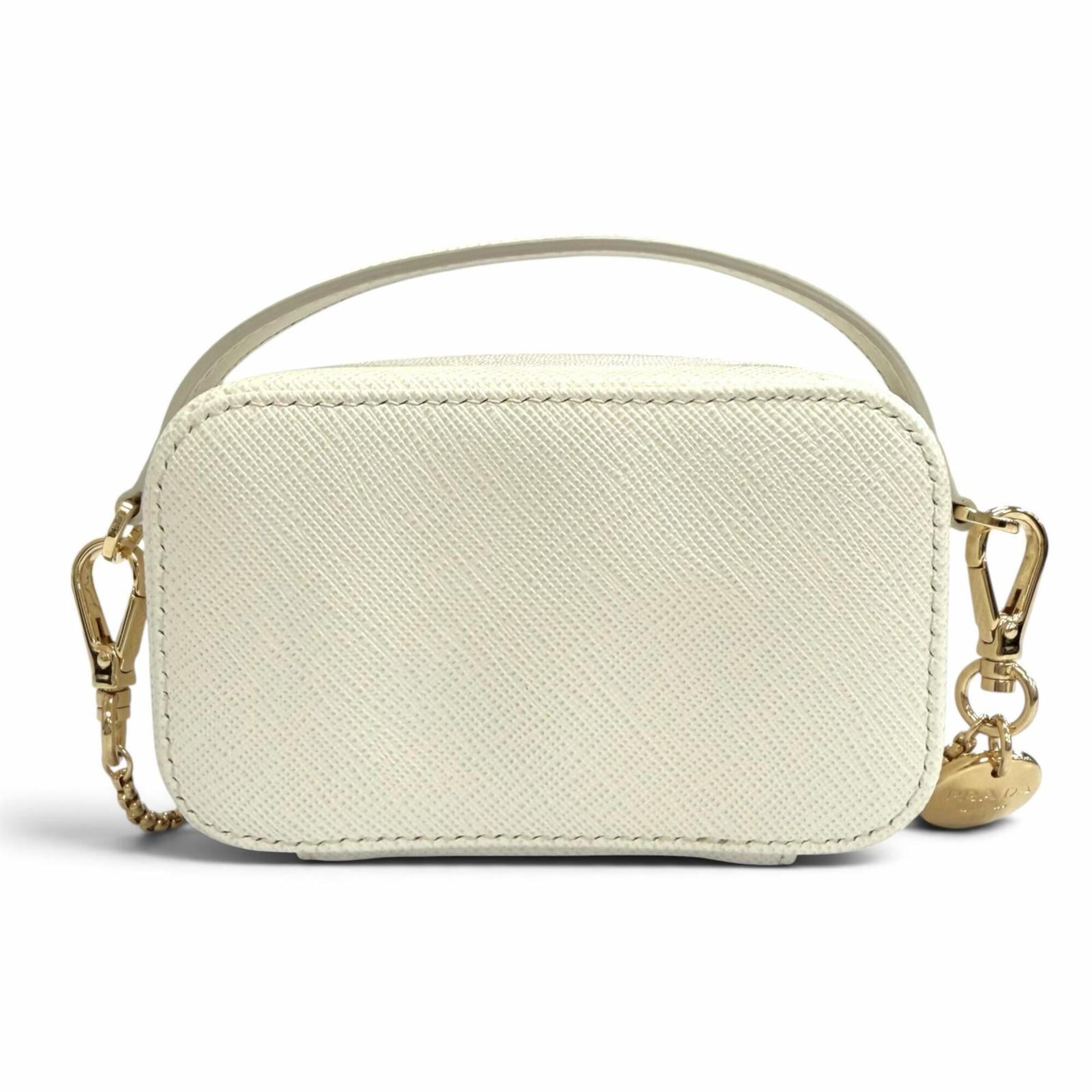 Prada White Leather Pouch (Pre-Owned)
