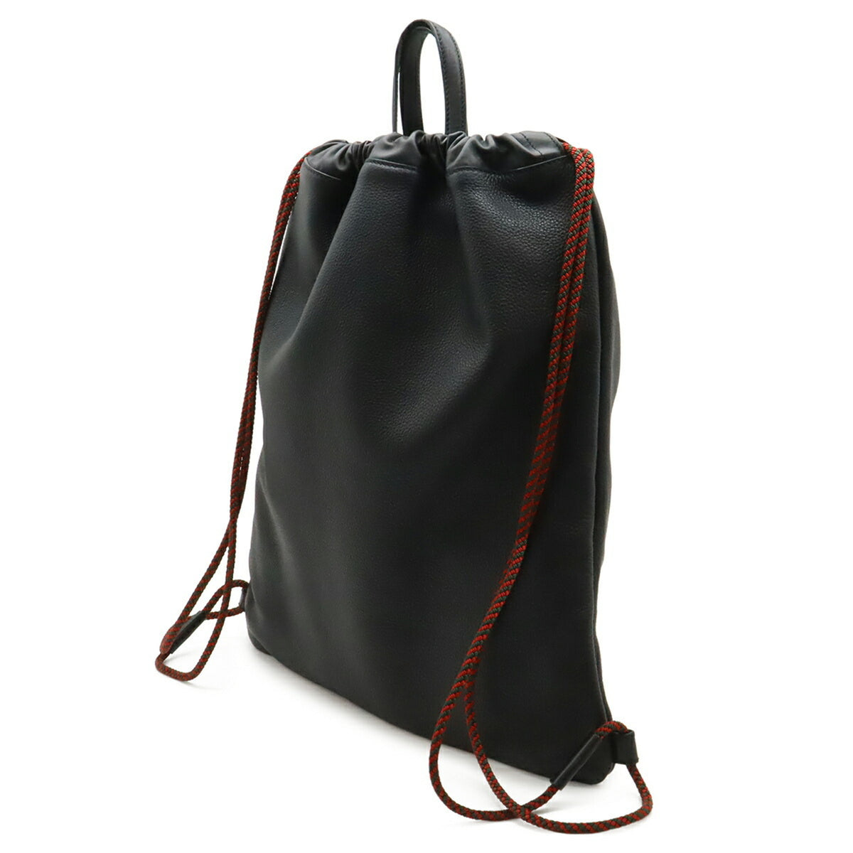 Gucci Black Green Red Color Leather Backpack (Pre-Owned)