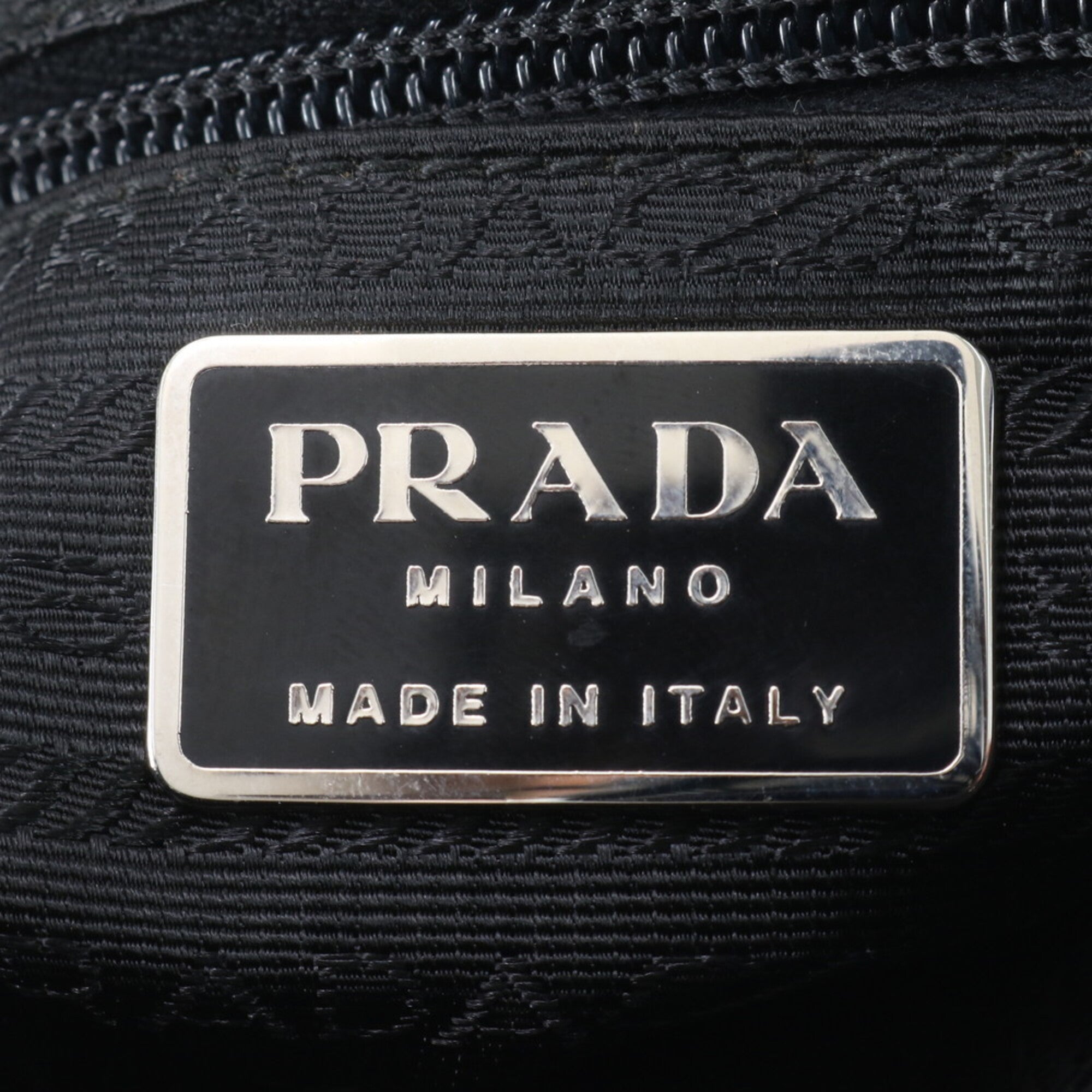 Prada Black Nylon Handbag Tote Bag (Pre-Owned)