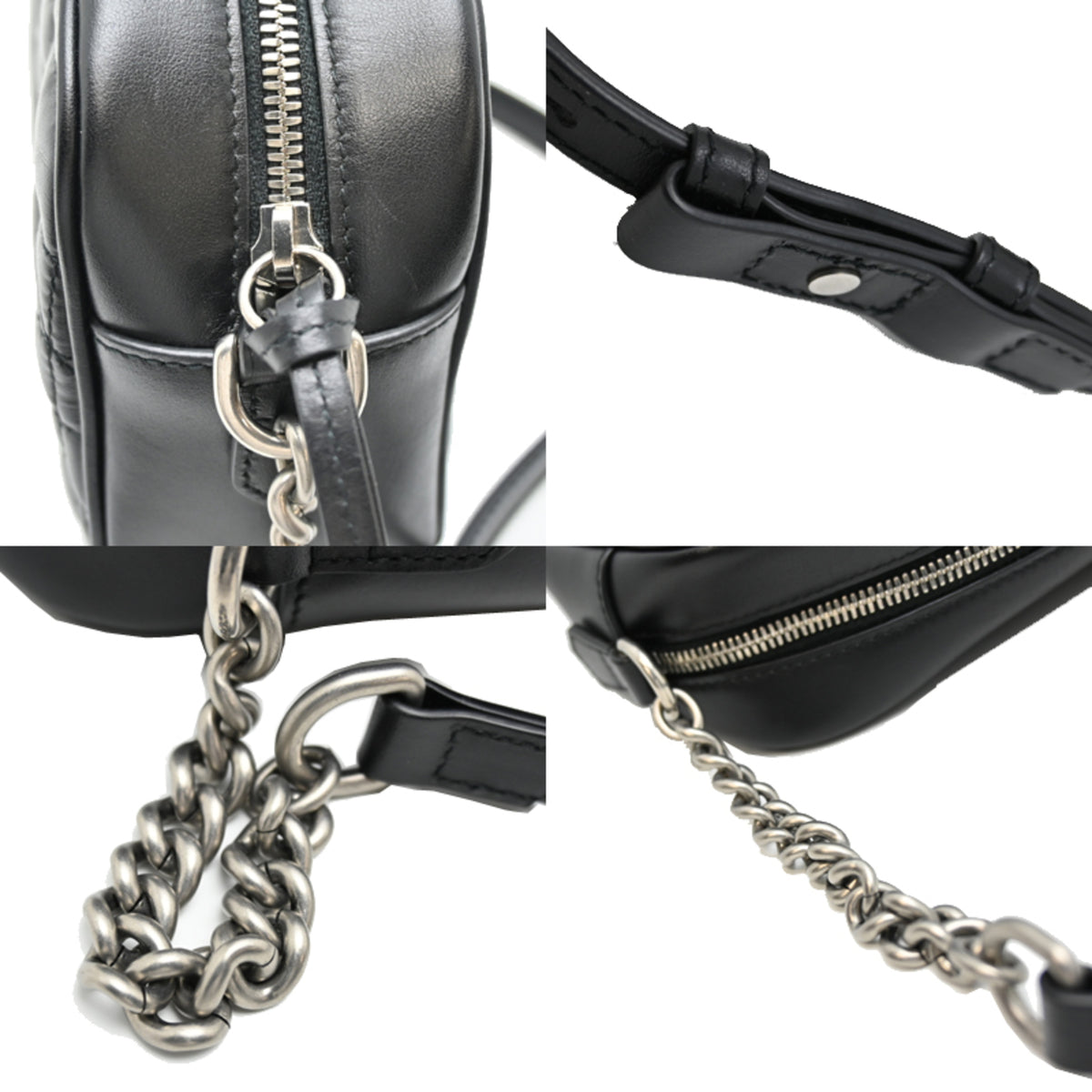 Gucci Black Leather Shoulder Bag (Pre-Owned)