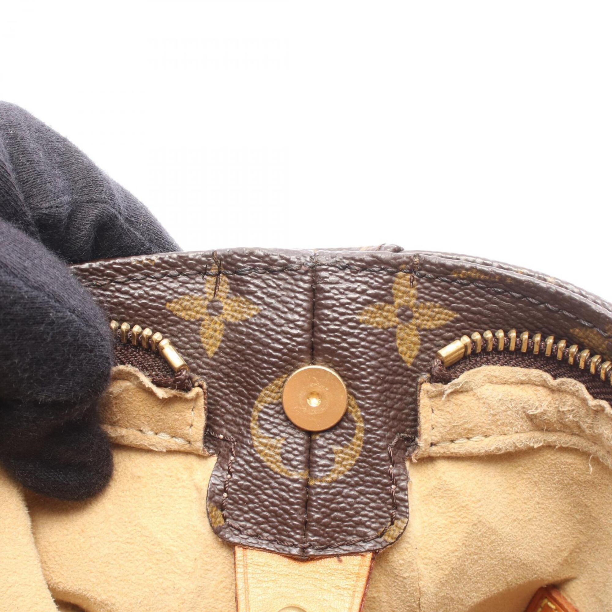 Louis Vuitton Brown Monogram Monogram Leather Handbag Shoulder Bag (Pre-Owned)