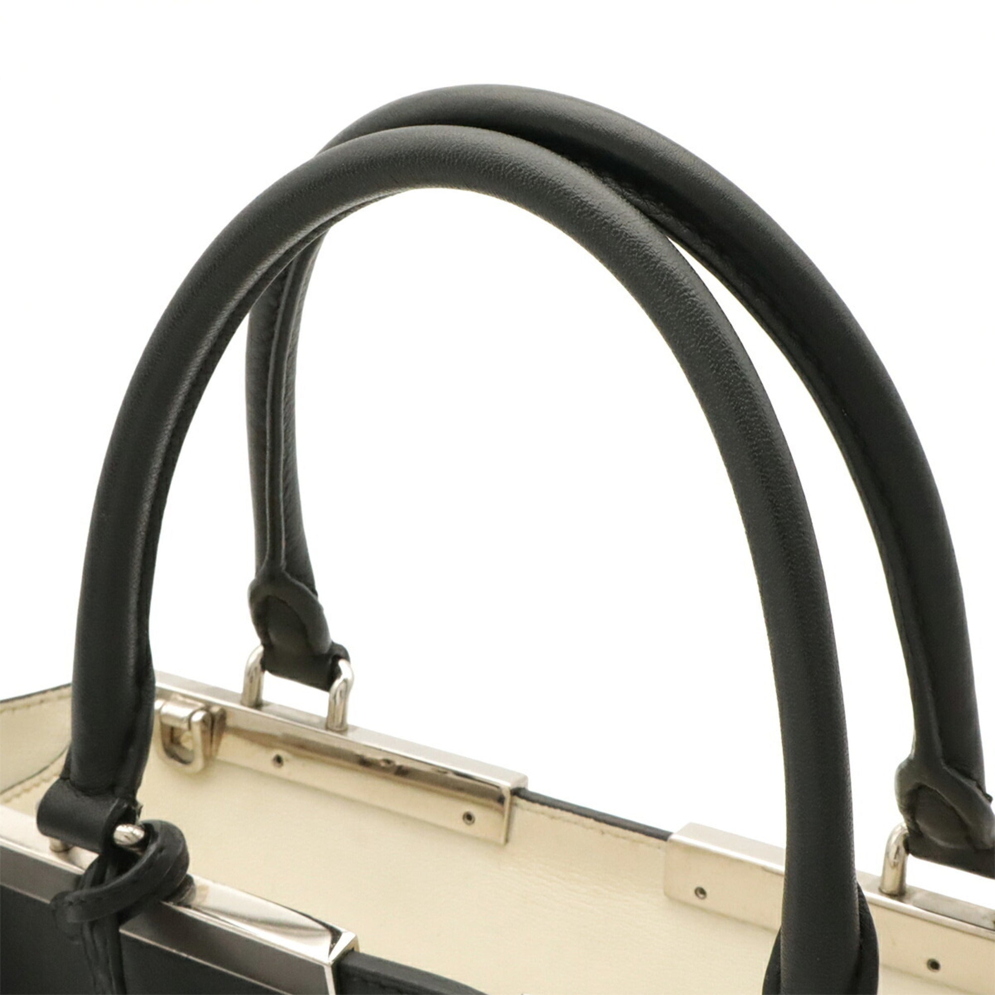 Fendi Black Leather Handbag Shoulder Bag (Pre-Owned)