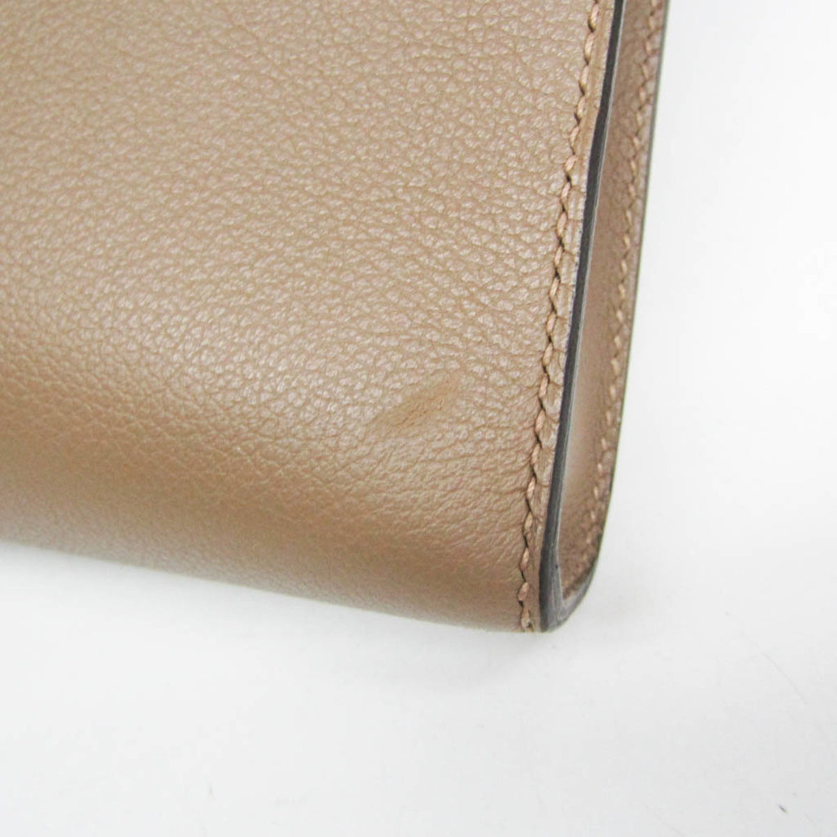 Hermes Sac A Depeche Etoupe Gray Taurillon Clemence Leather Briefcase Document Case (Pre-Owned)