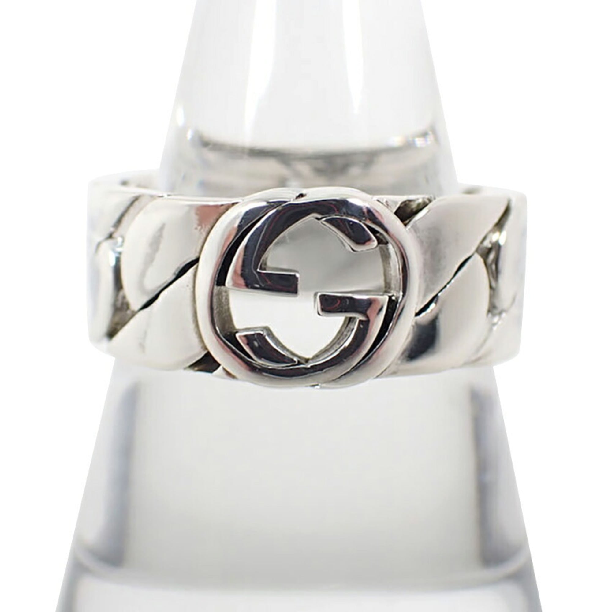 Gucci Sterling Silver 925 Band Ring (Pre-Owned)