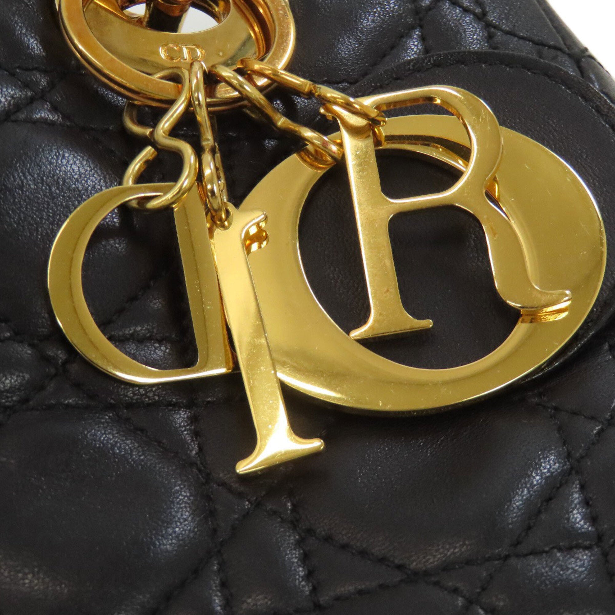 Christian Dior Black Leather Handbag (Pre-Owned)