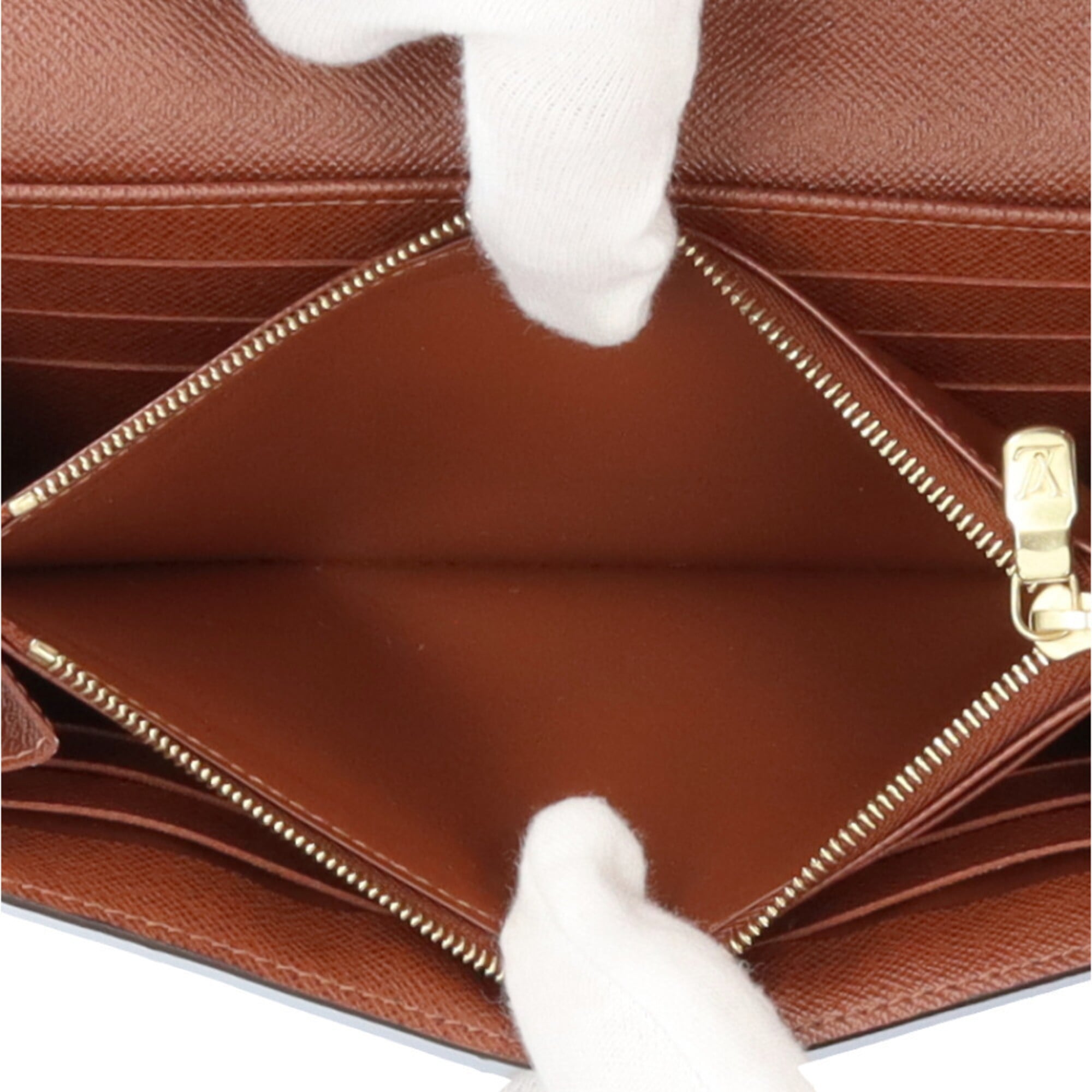 Louis Vuitton Monogram Brown Marron Monogram Canvas Long Wallet (Bi-Fold) (Pre-Owned)