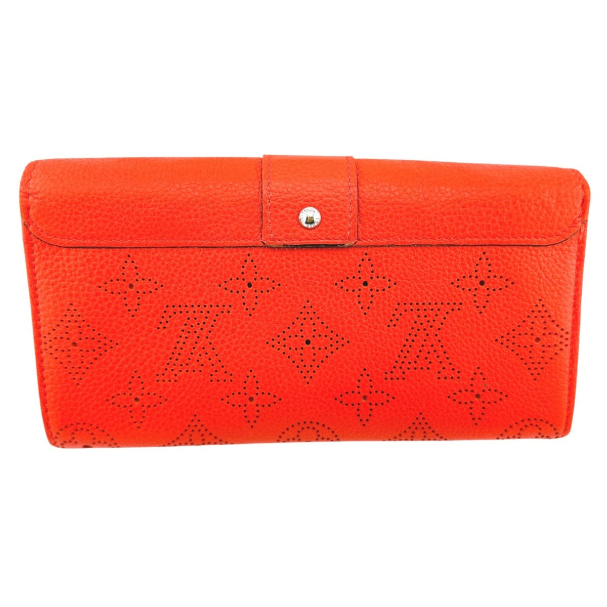 Louis Vuitton Corail Mahina Leather Long Wallet (Bi-Fold) (Pre-Owned)