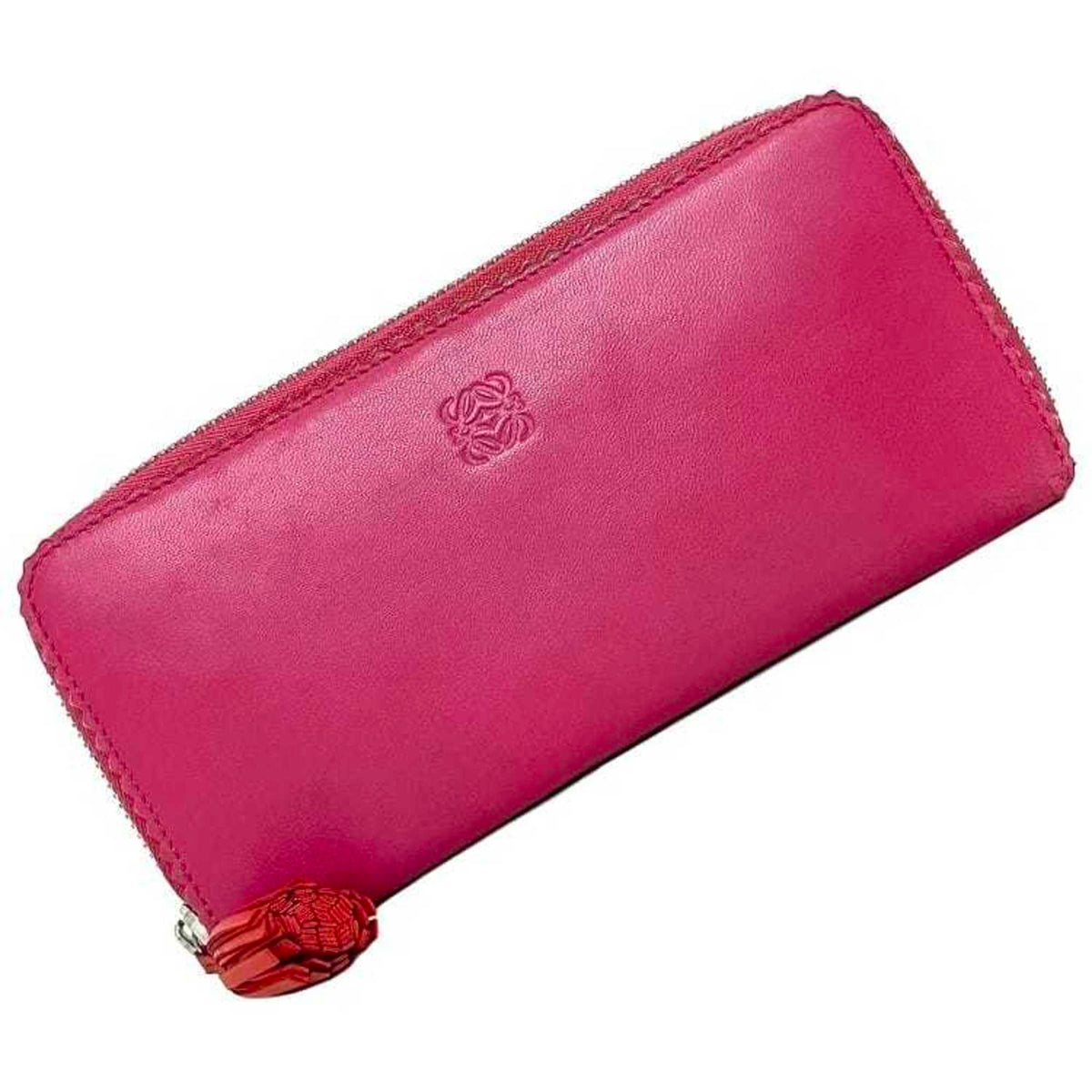 Loewe Pink Nappa Leather Long Wallet (Bi-Fold) (Pre-Owned)