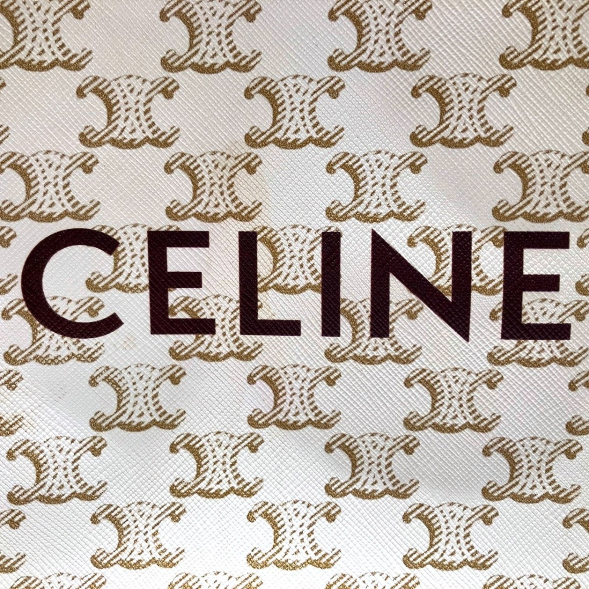 Celine White Leather Tote Bag (Pre-Owned)