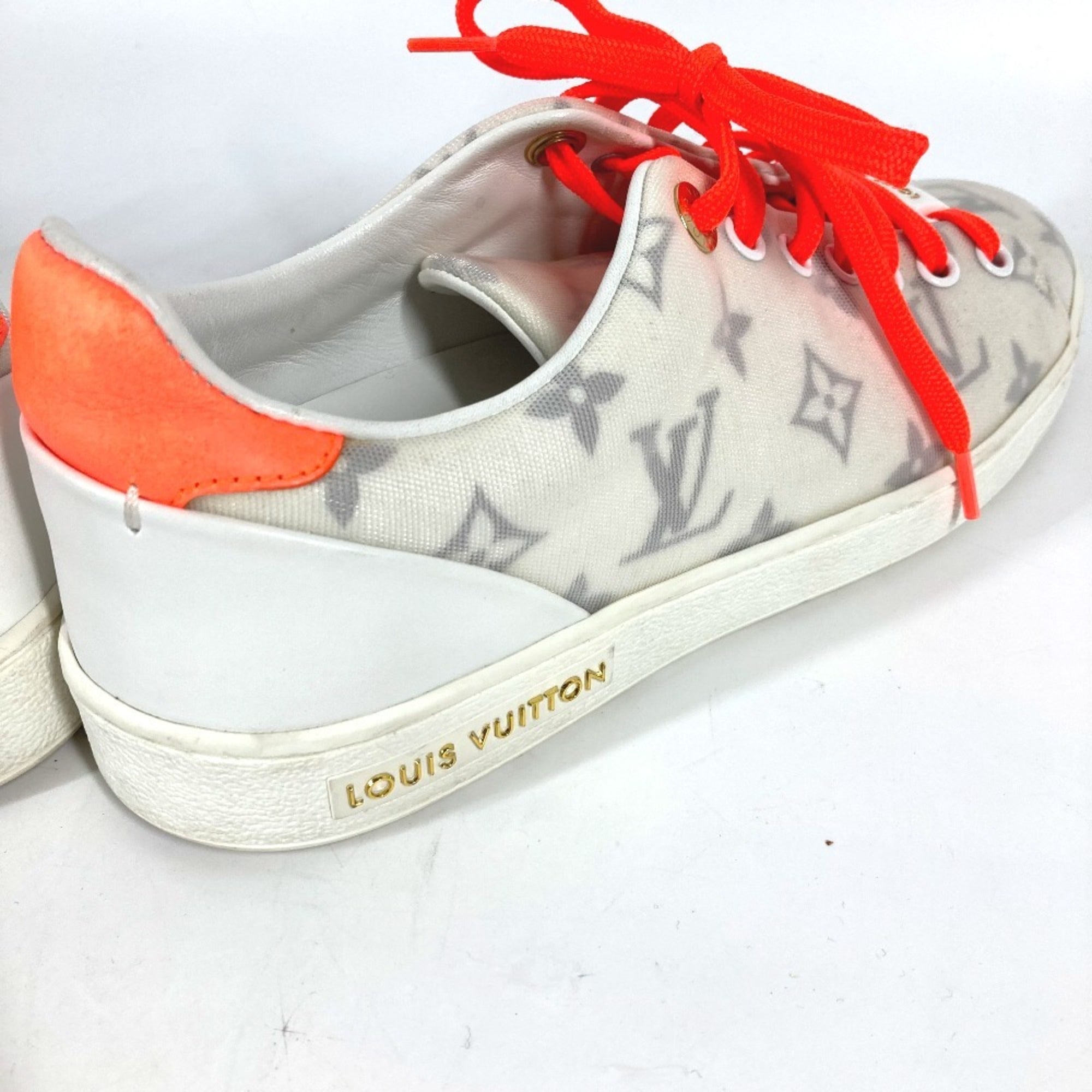 Louis Vuitton Orange White Sneakers (Pre-Owned)