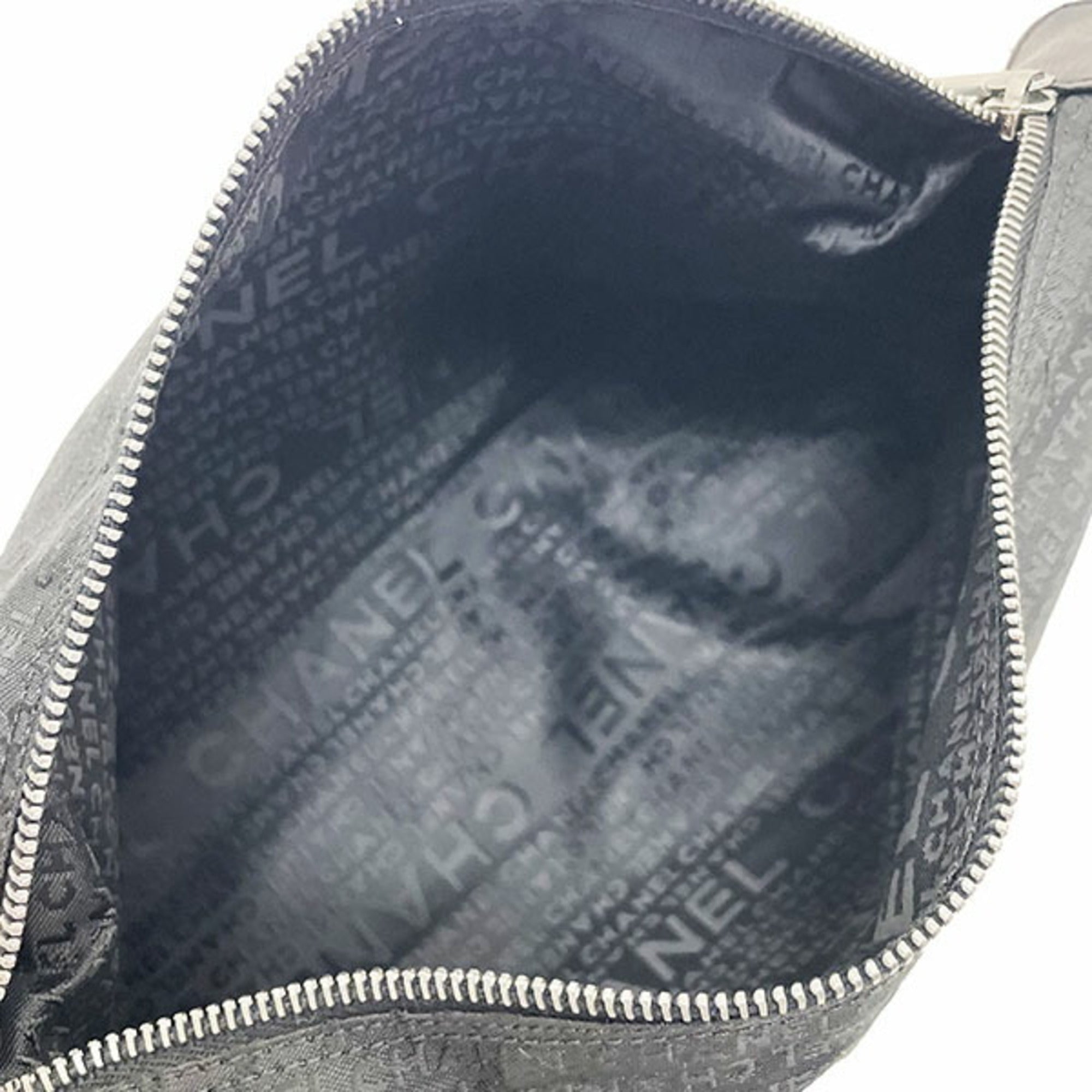 Chanel Black Fabric Pouch (Pre-Owned)