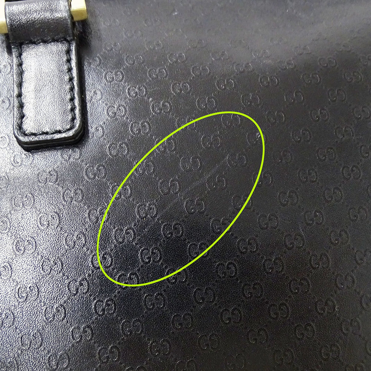 Gucci Black Leather Handbag (Pre-Owned)