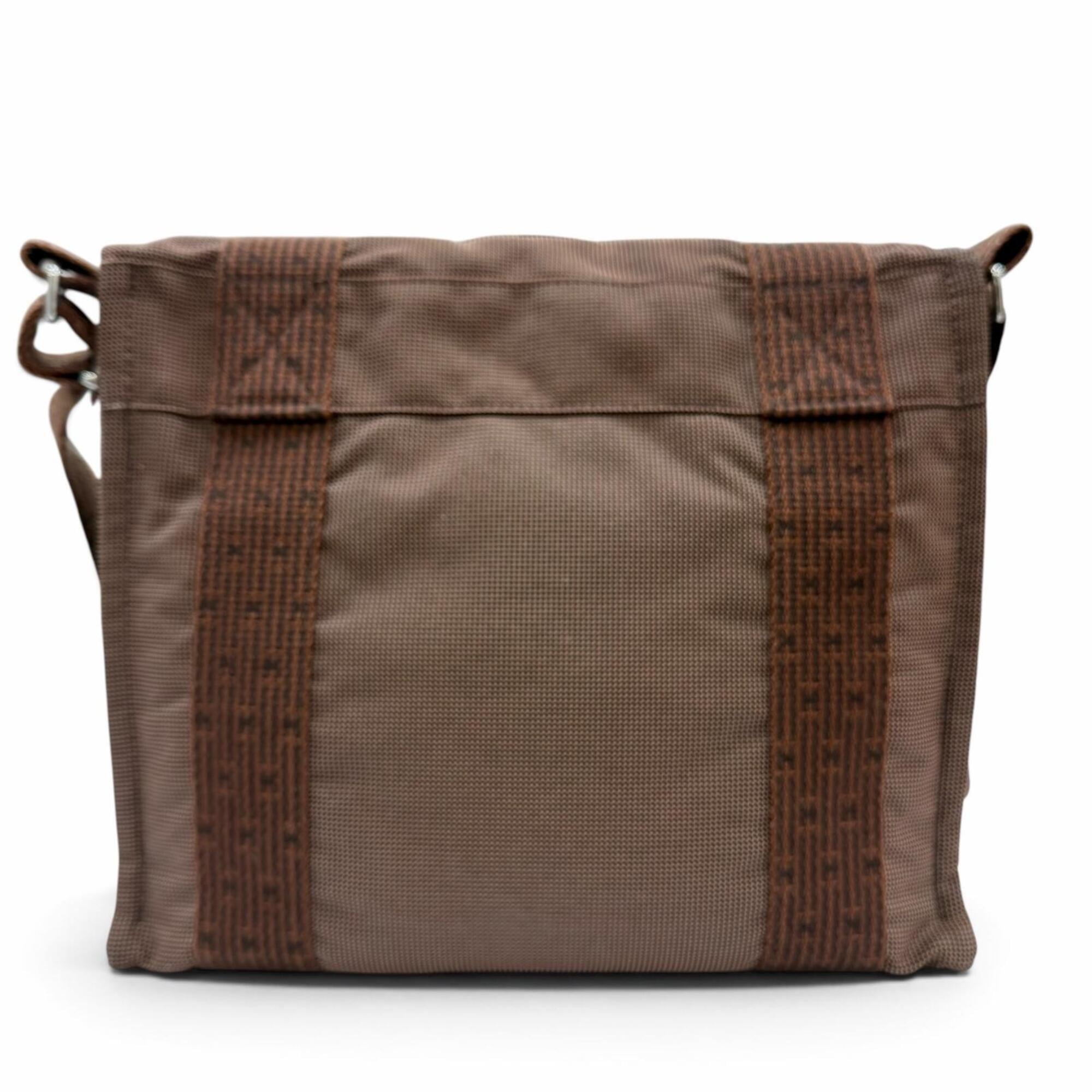 Hermes Brown Polyamide Polyester Shoulder Bag (Pre-Owned)