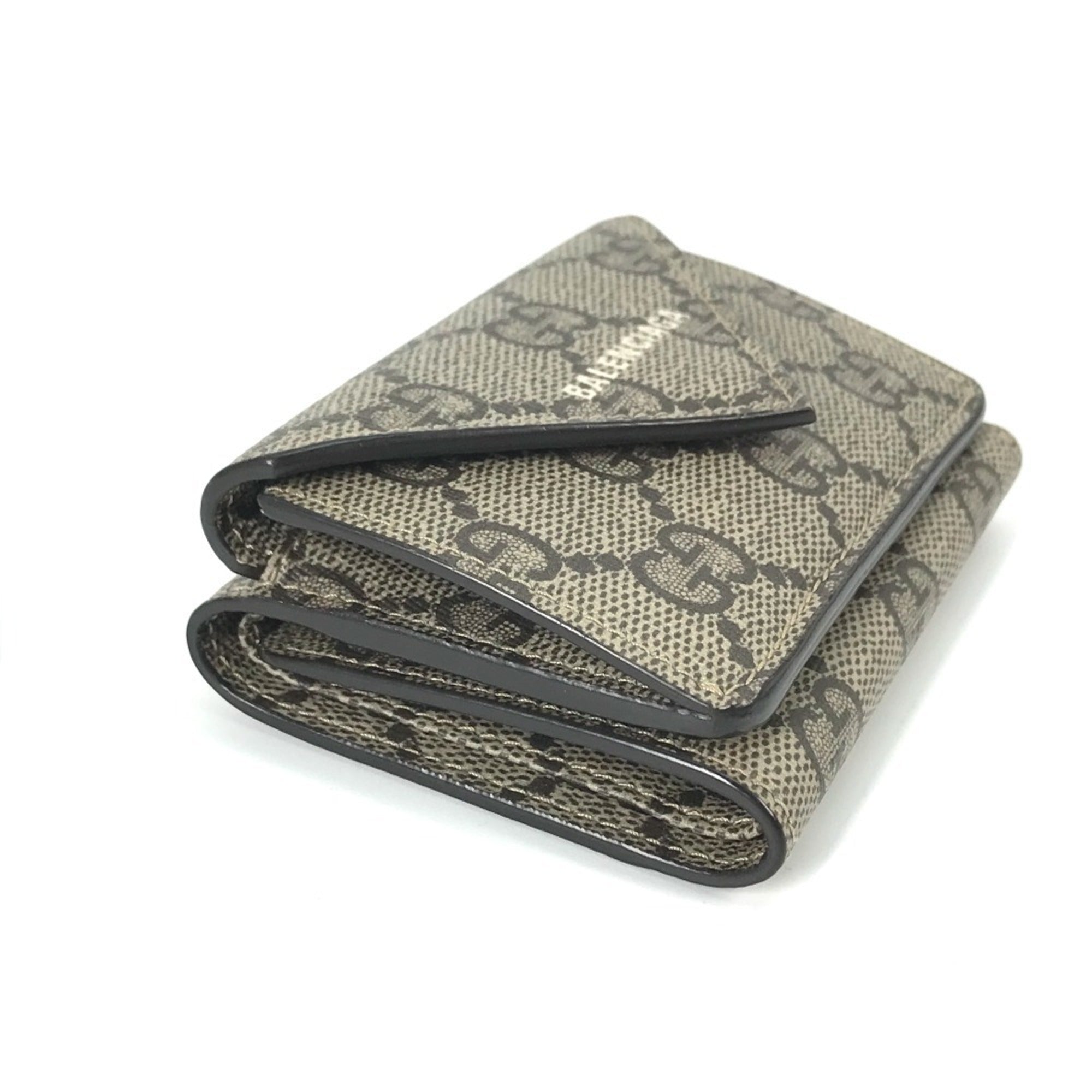 Gucci Beige White Gg Supreme Wallet (Tri-Fold) (Pre-Owned)