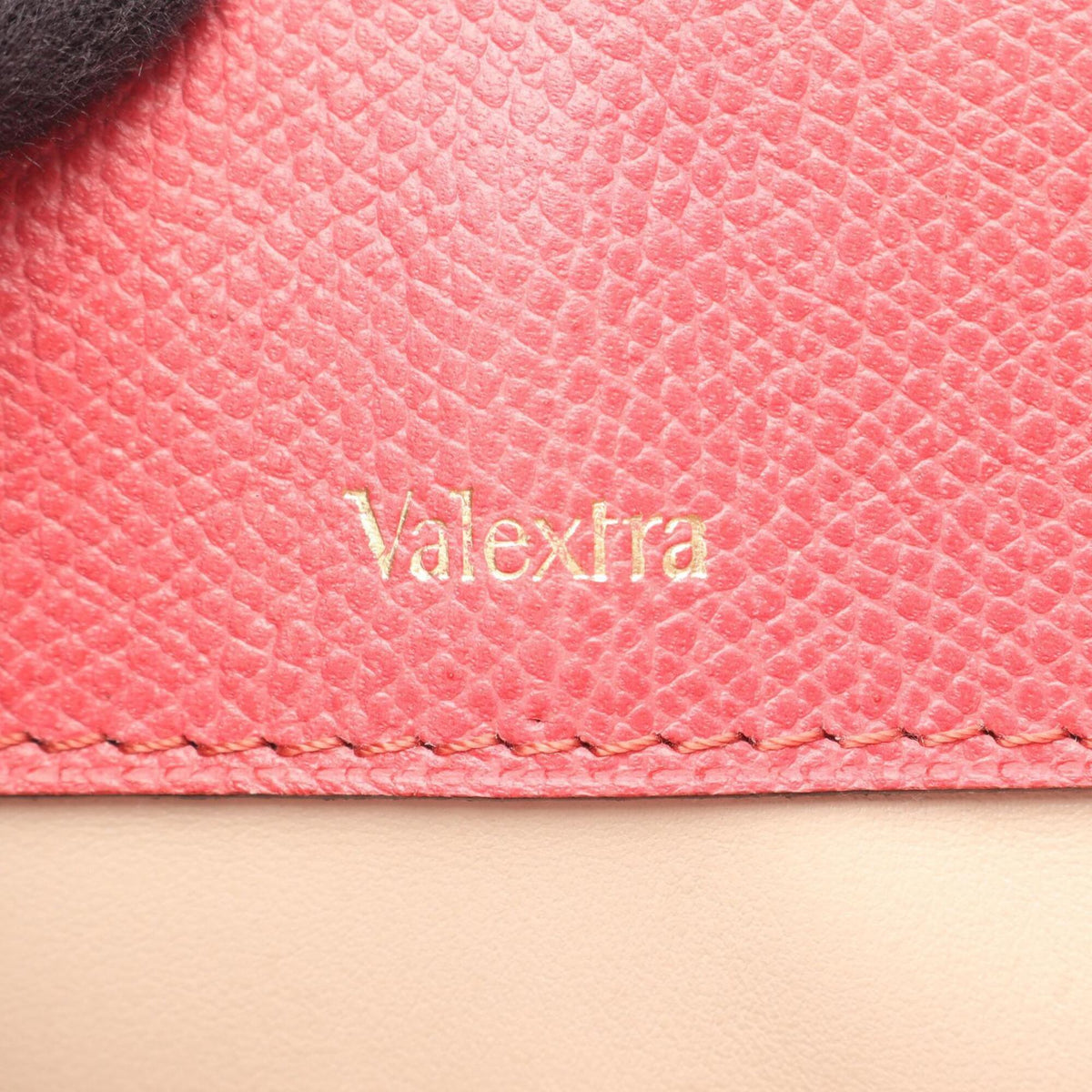 Valextra Pink Leather Handbag Tote Bag (Pre-Owned)