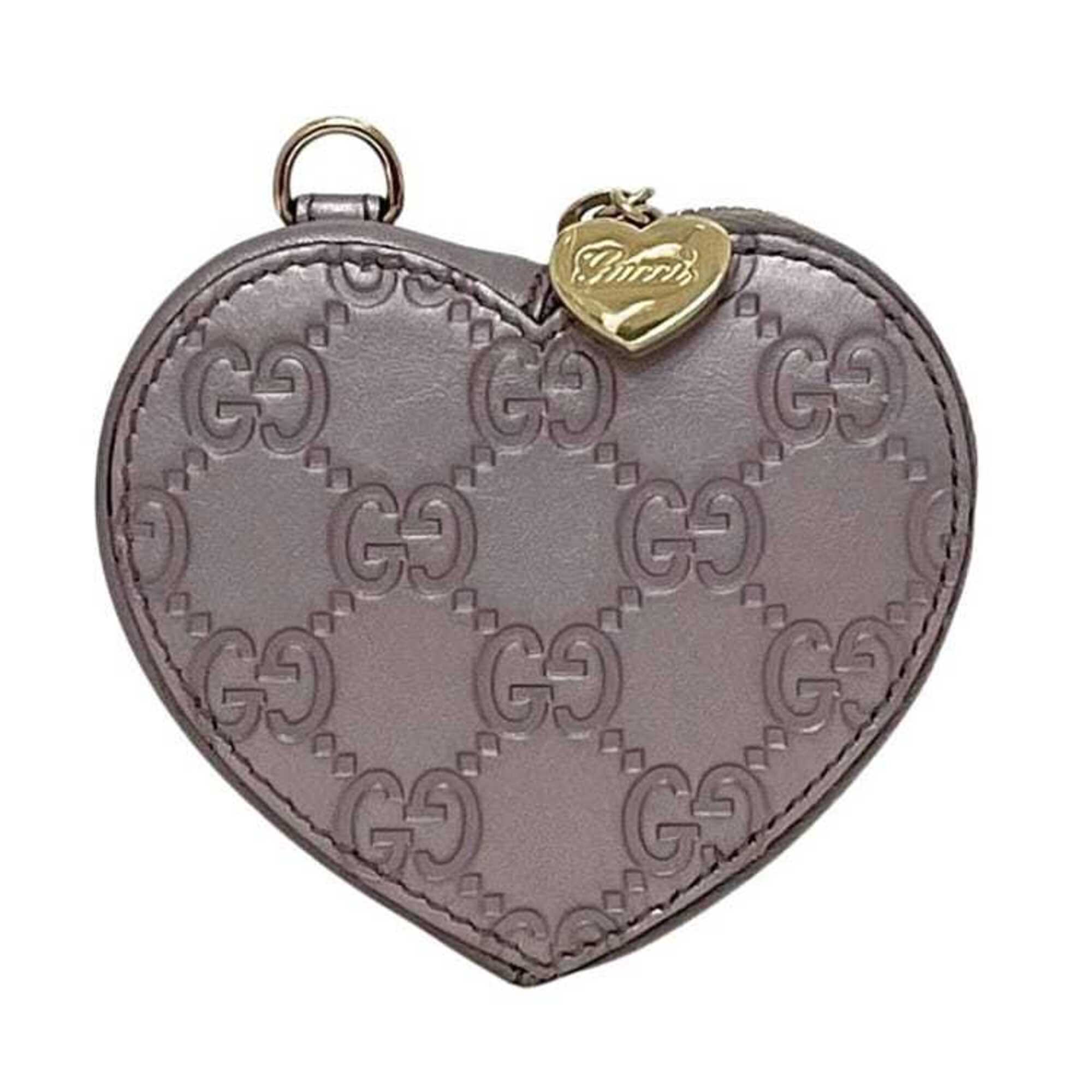 Gucci Purple Leather Coin Purse/Coin Case (Pre-Owned)
