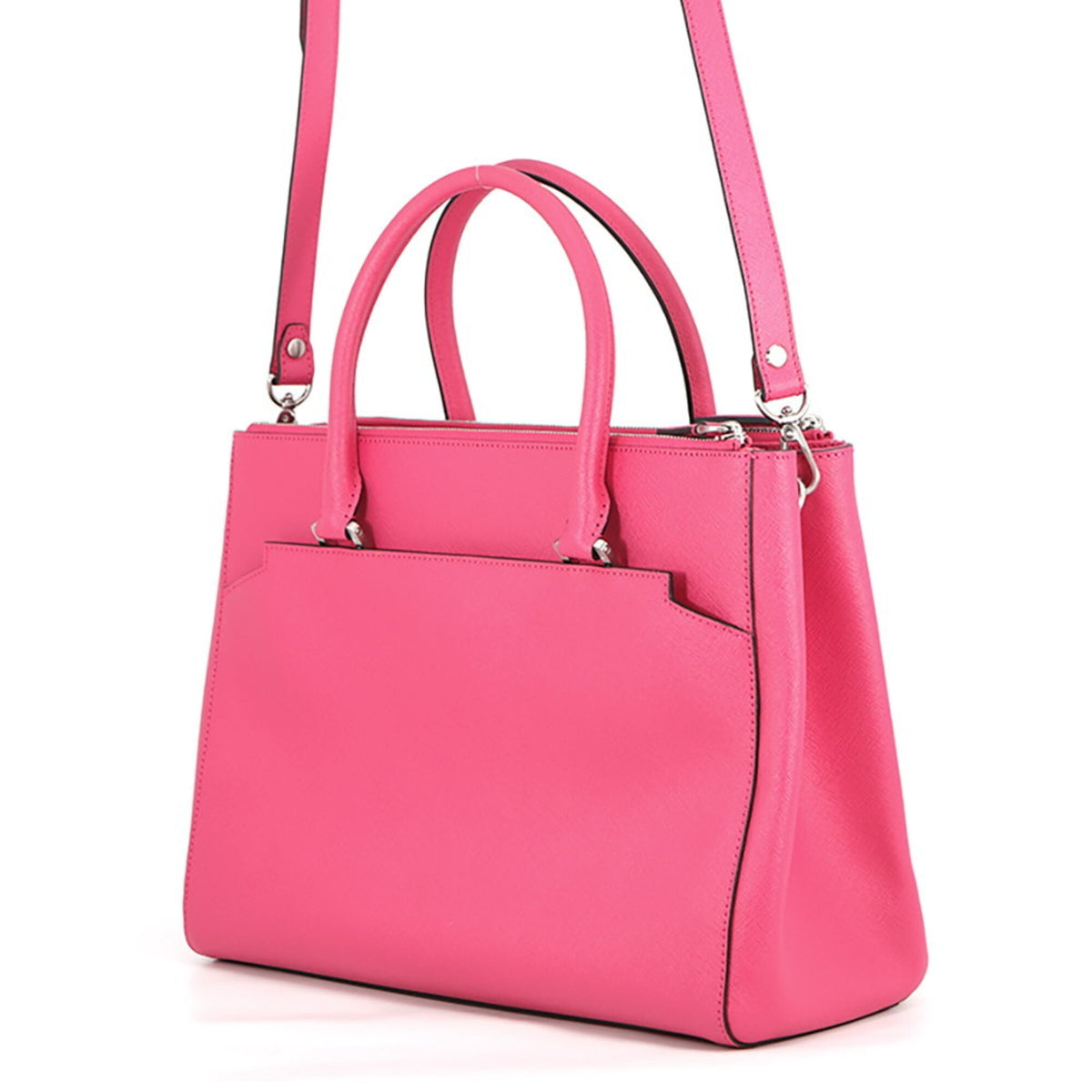 Mcm Pink Leather Handbag Tote Bag (Pre-Owned)