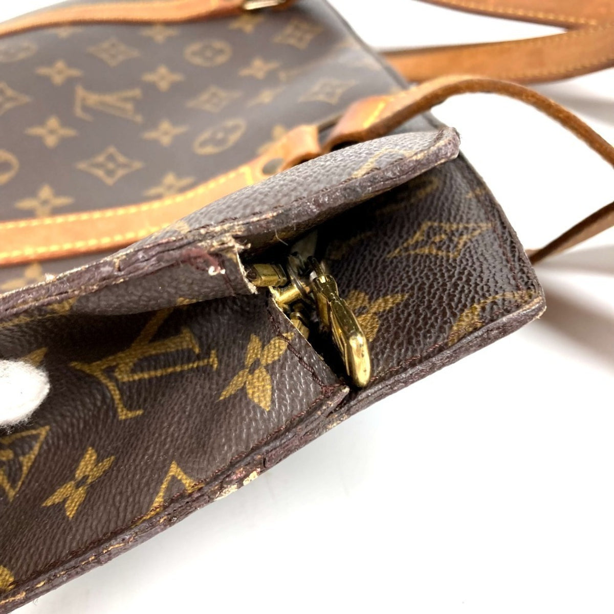 Louis Vuitton Brown Monogram Canvas Shoulder Bag Tote Bag (Pre-Owned)
