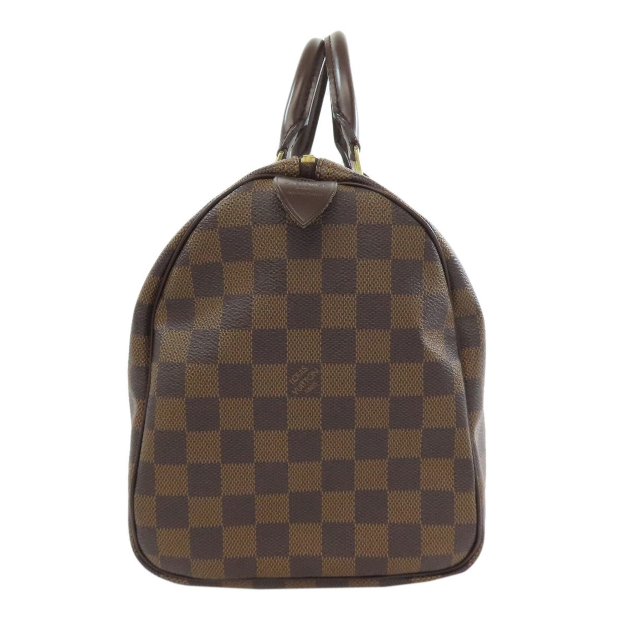 Louis Vuitton Brown Damier Canvas Ebene Damier Canvas Boston Bag (Pre-Owned)