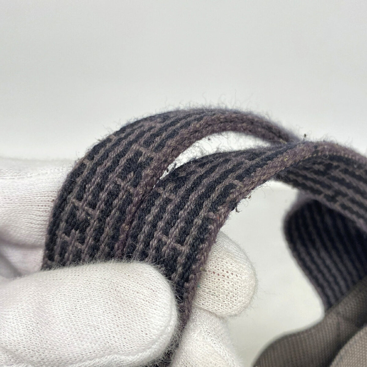 Hermes Gray Nylon Tote Bag (Pre-Owned)