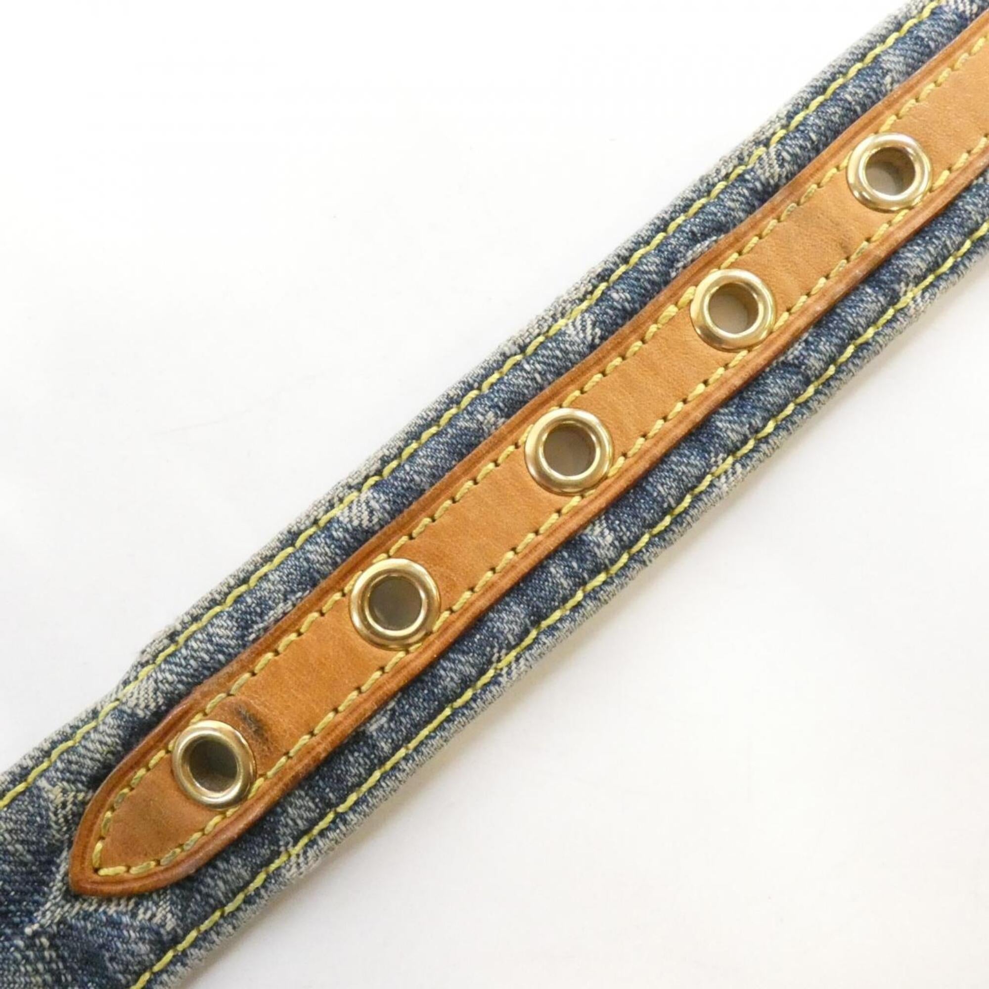 Louis Vuitton Monogram Denim Blue Monogram Denim Shoulder Bag (Pre-Owned)